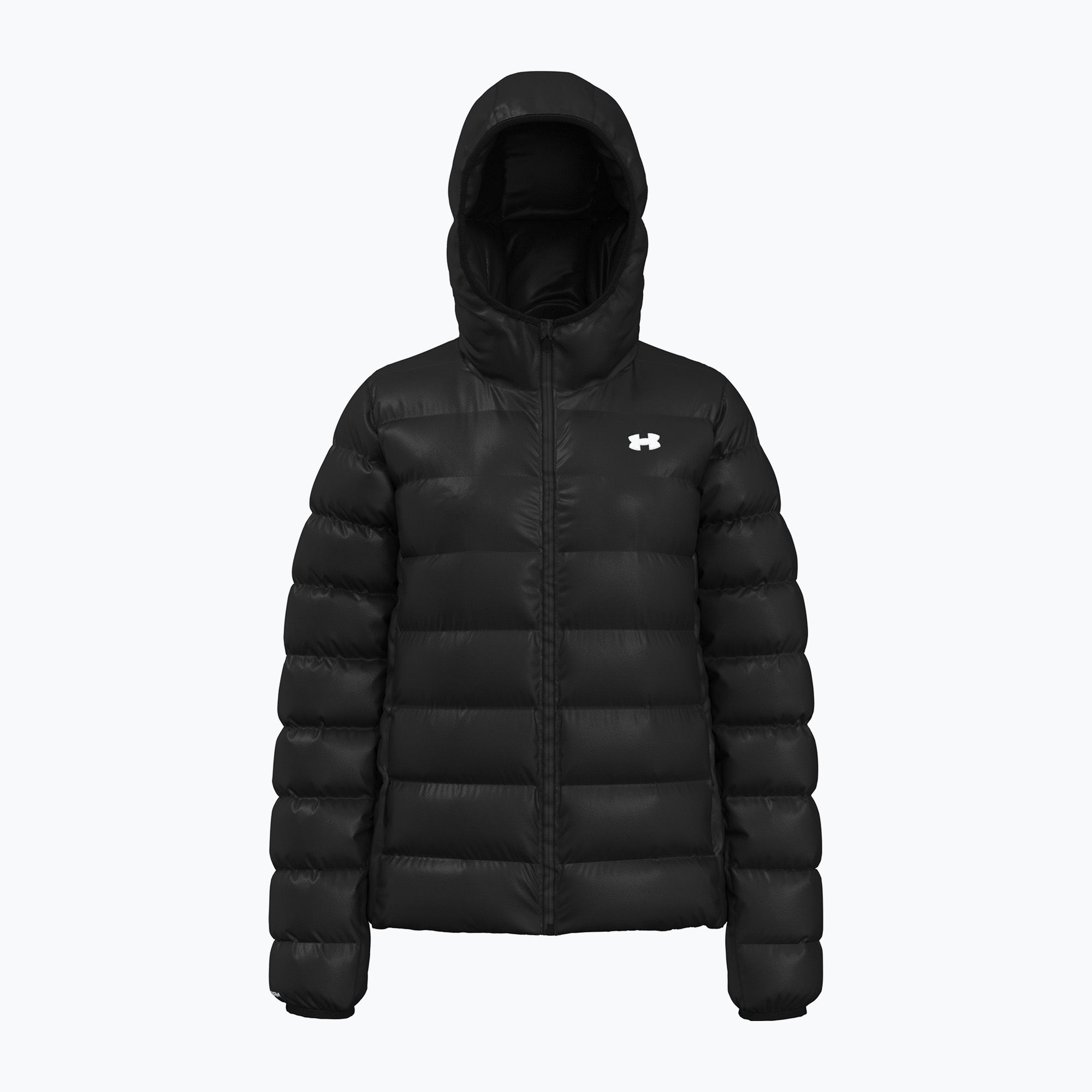 Kurtka damska Under Armour Legend Down Hooded black/white 