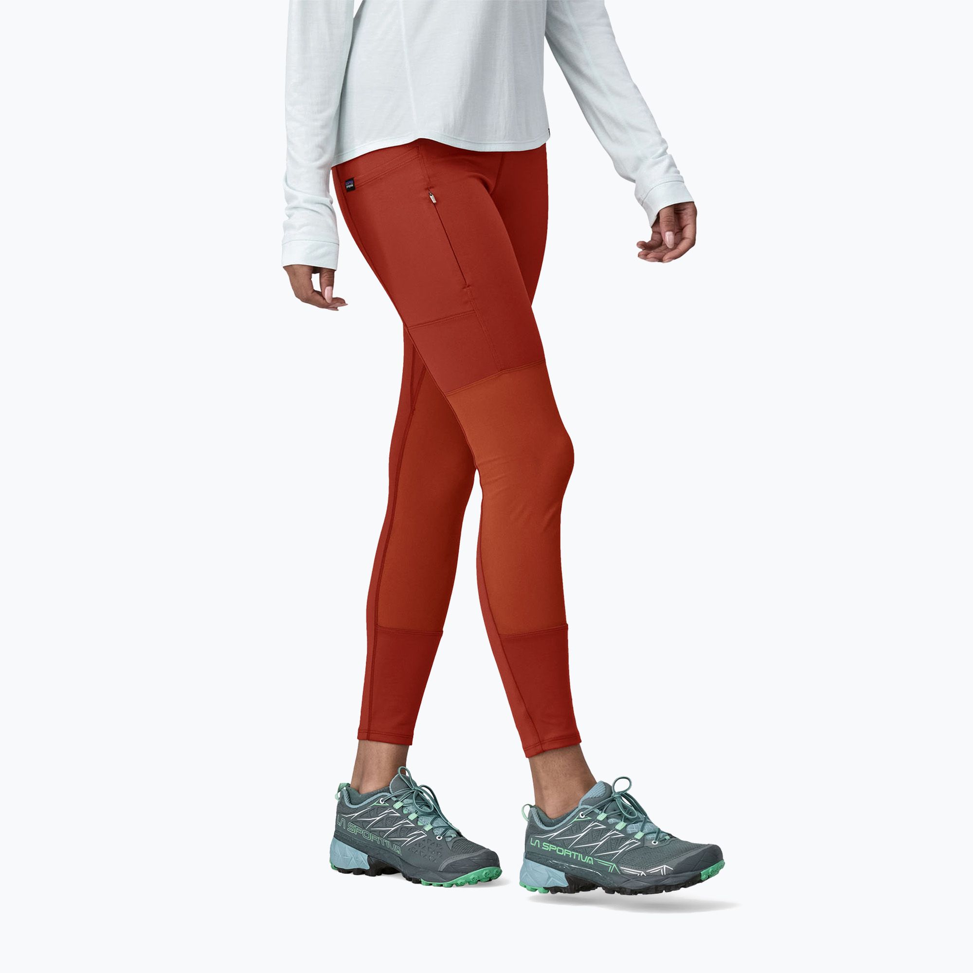 Legginsy damskie Patagonia Pack Out Hike mangrove red 
