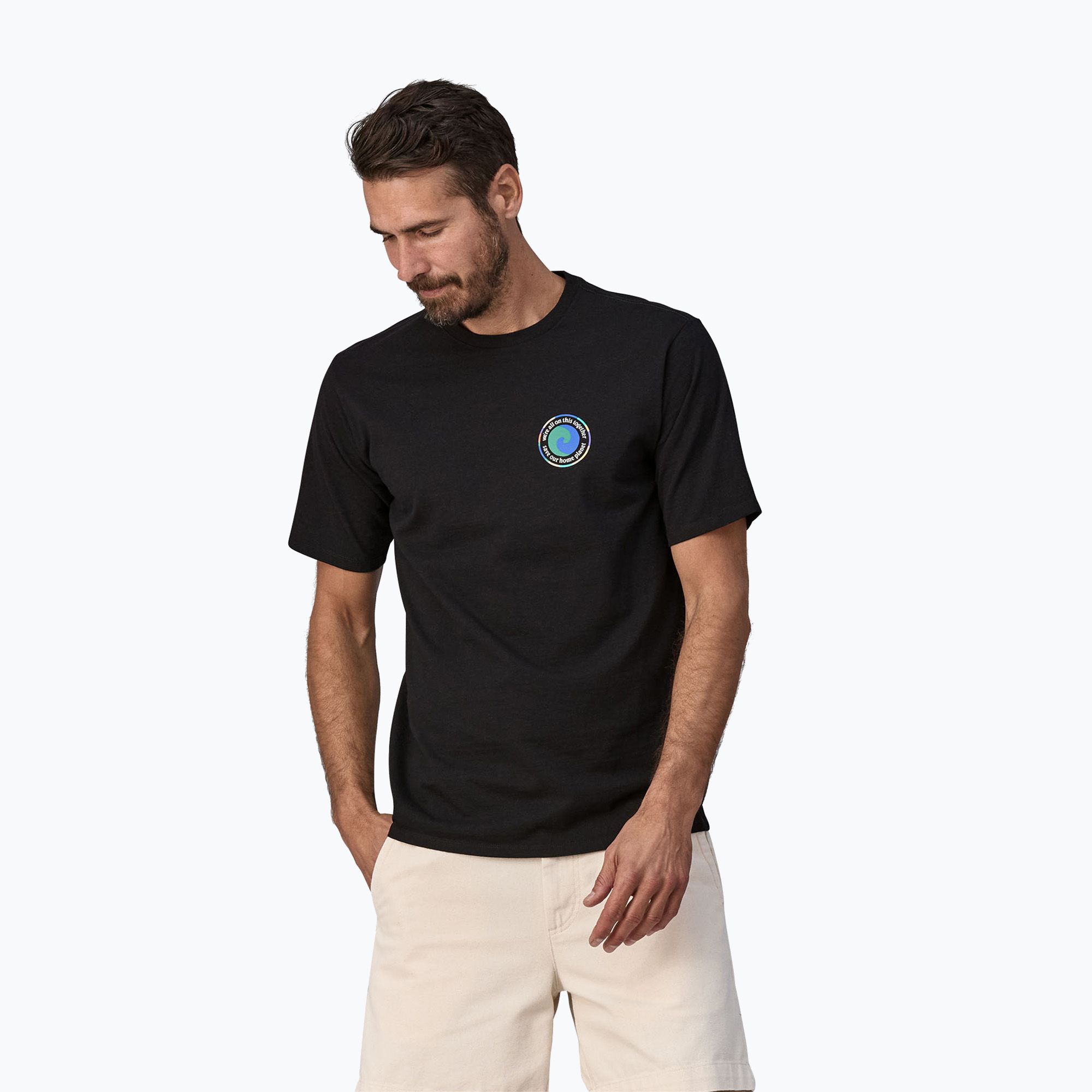 Koszulka męska Patagonia Unity Fitz Responsibili ink black 
