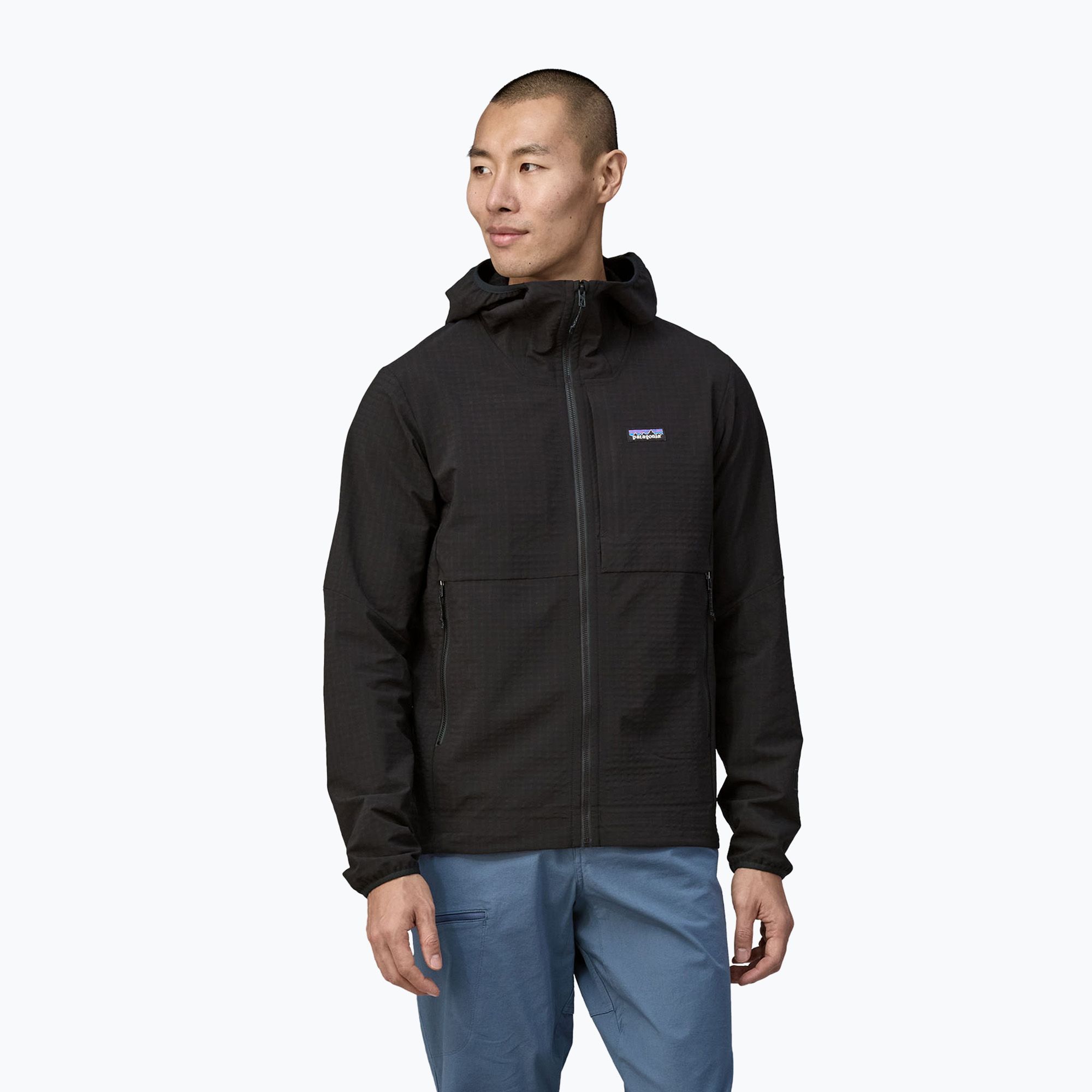 Bluza męska Patagonia R1 TechFace Hoody black 