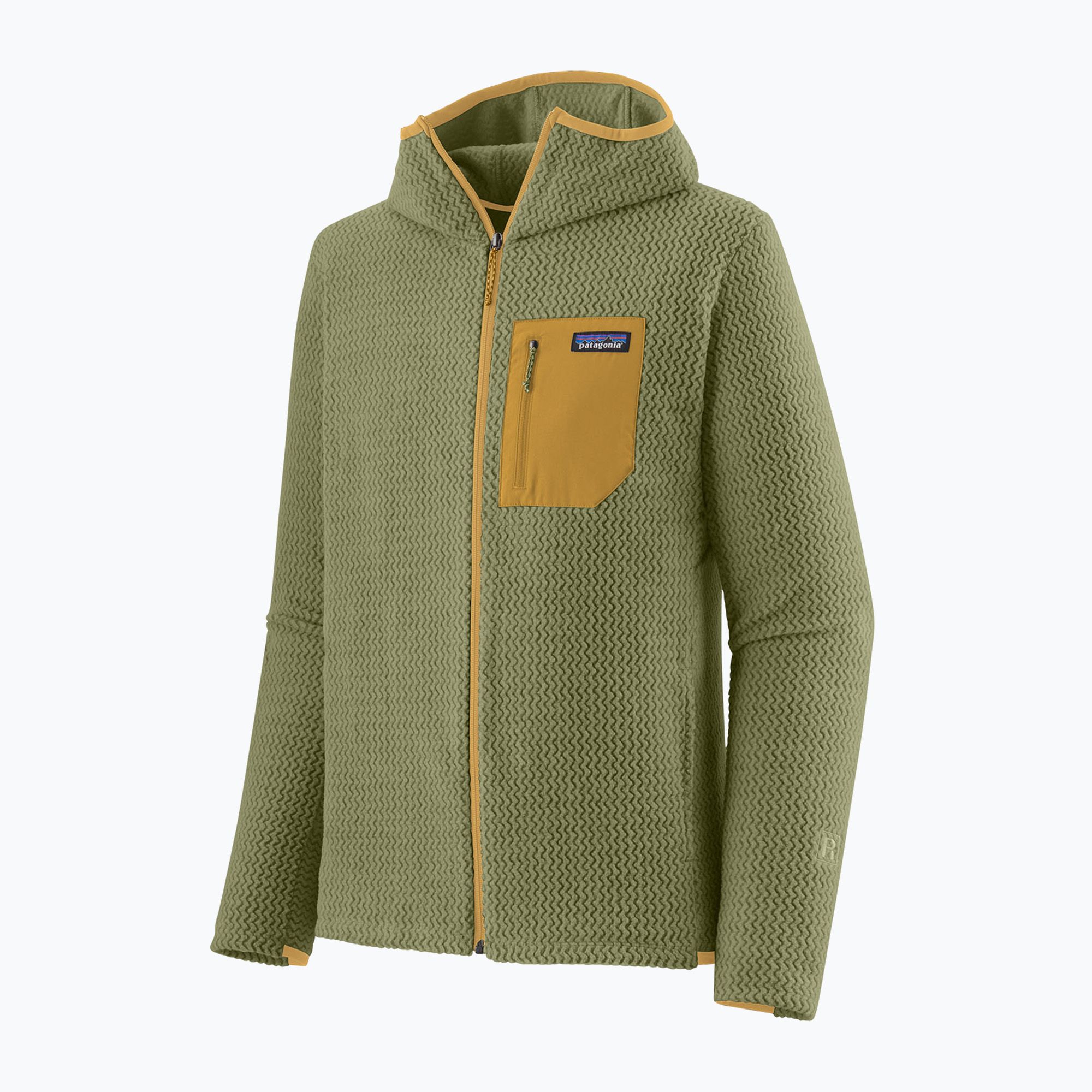 Bluza trekkingowa męska Patagonia R1 Air Full-Zip buckhorn green 