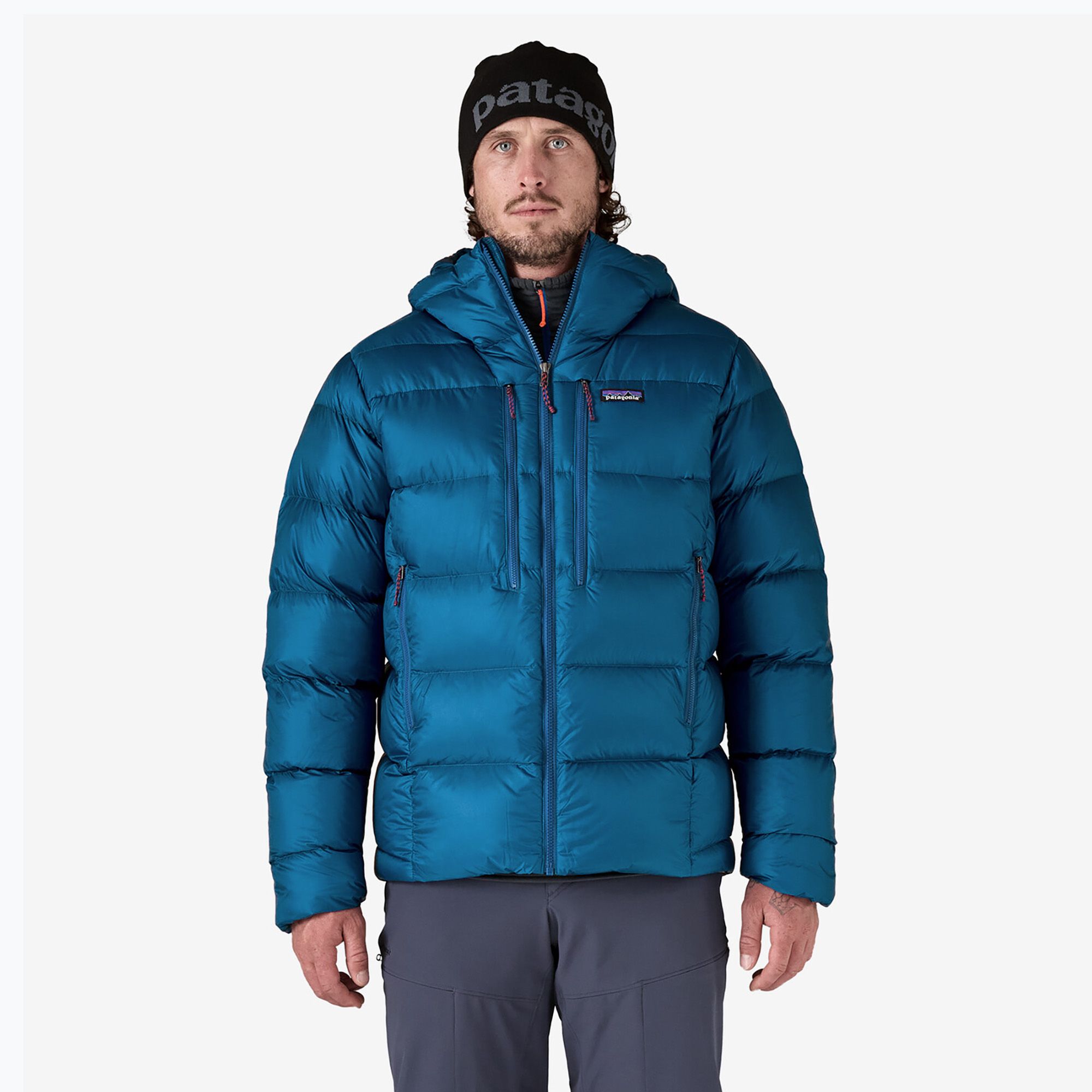 Kurtka puchowa męska Patagonia Fitz Roy Down Hoody endless blue 