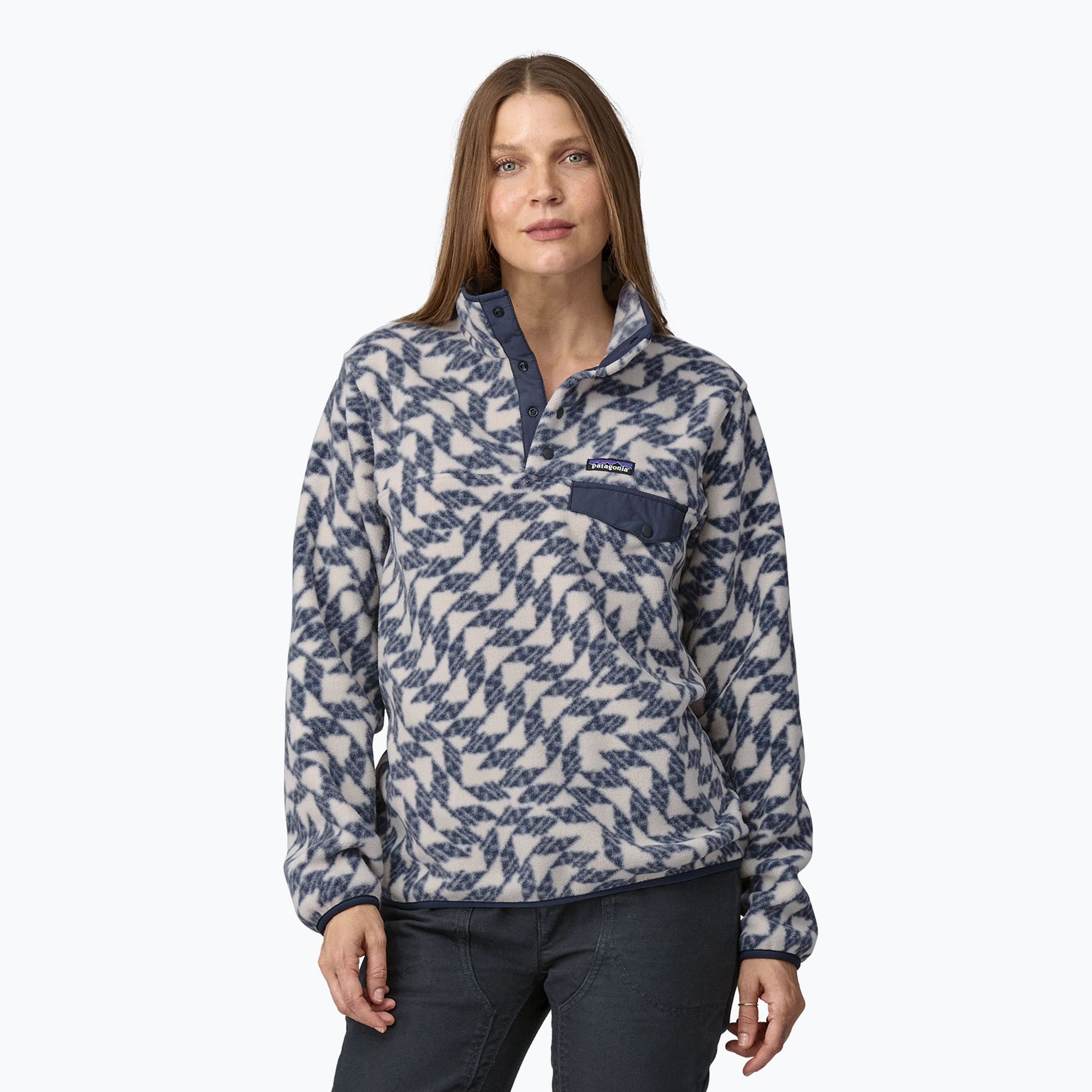 Bluza trekkingowa damska Patagonia LW Synch Snap-T P/O synched flight small/natural 