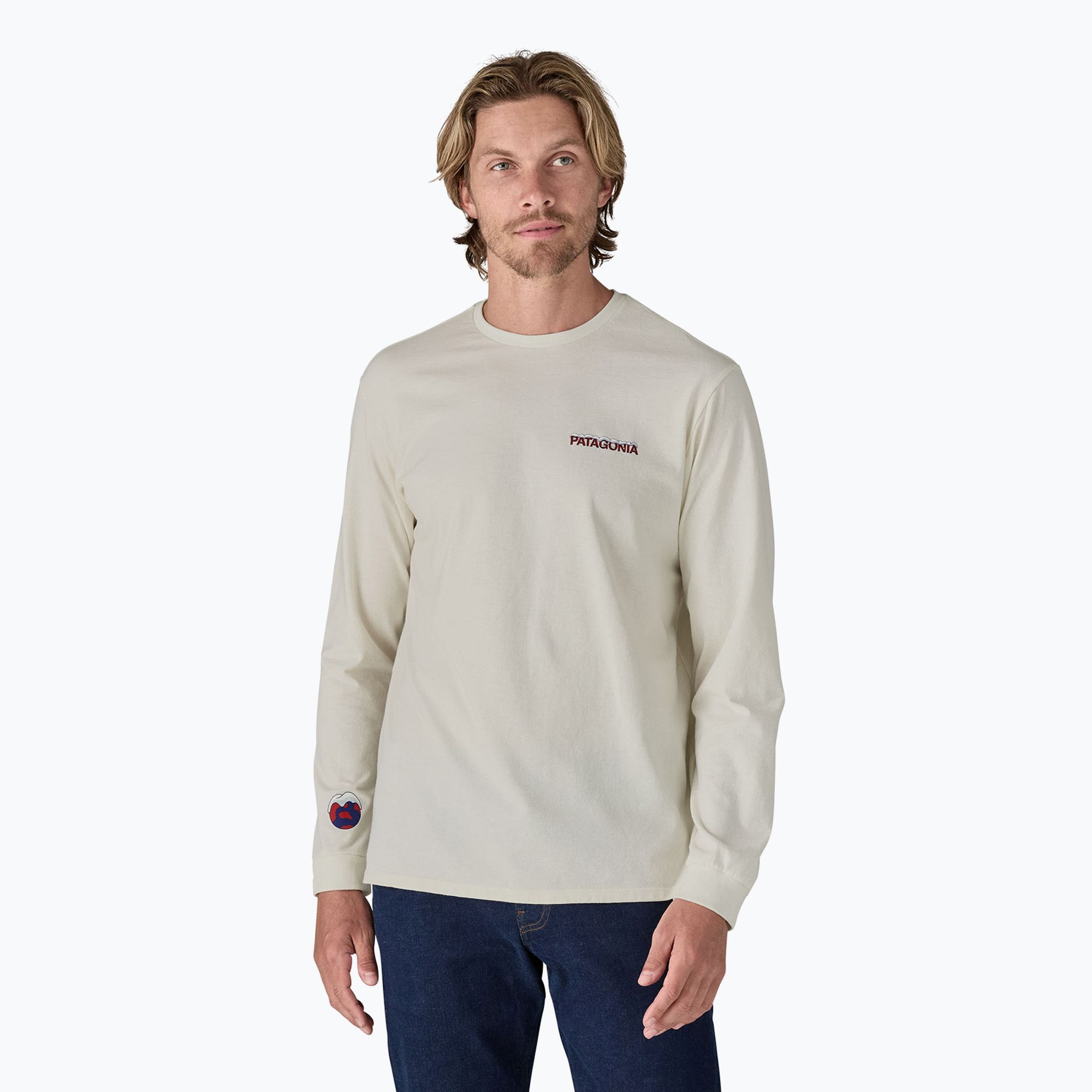 Longsleeve męski Patagonia Chill Responsibili brich white 