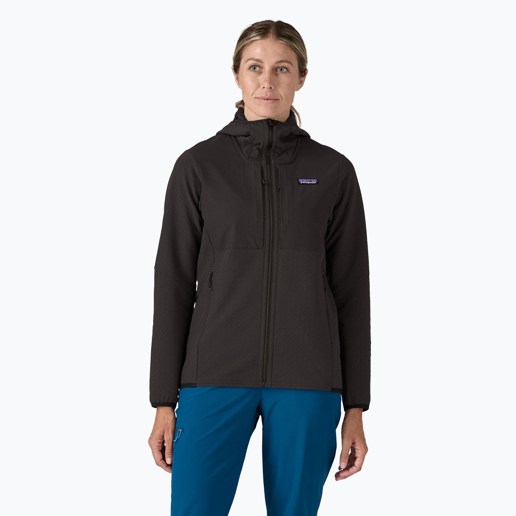 Kurtka softshell damska Patagonia R2 CrossStrata Hoody black 