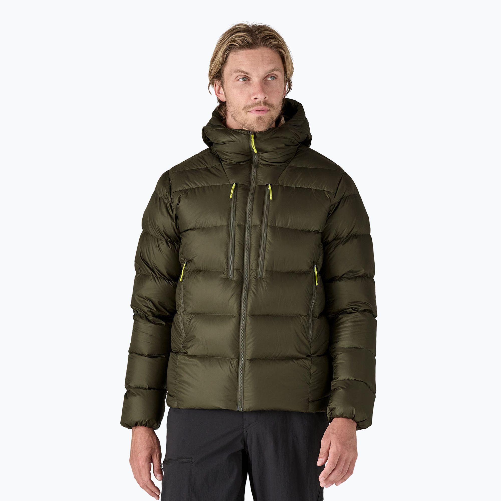 Kurtka puchowa męska Patagonia Fitz Roy Down Hoody pine needle green 