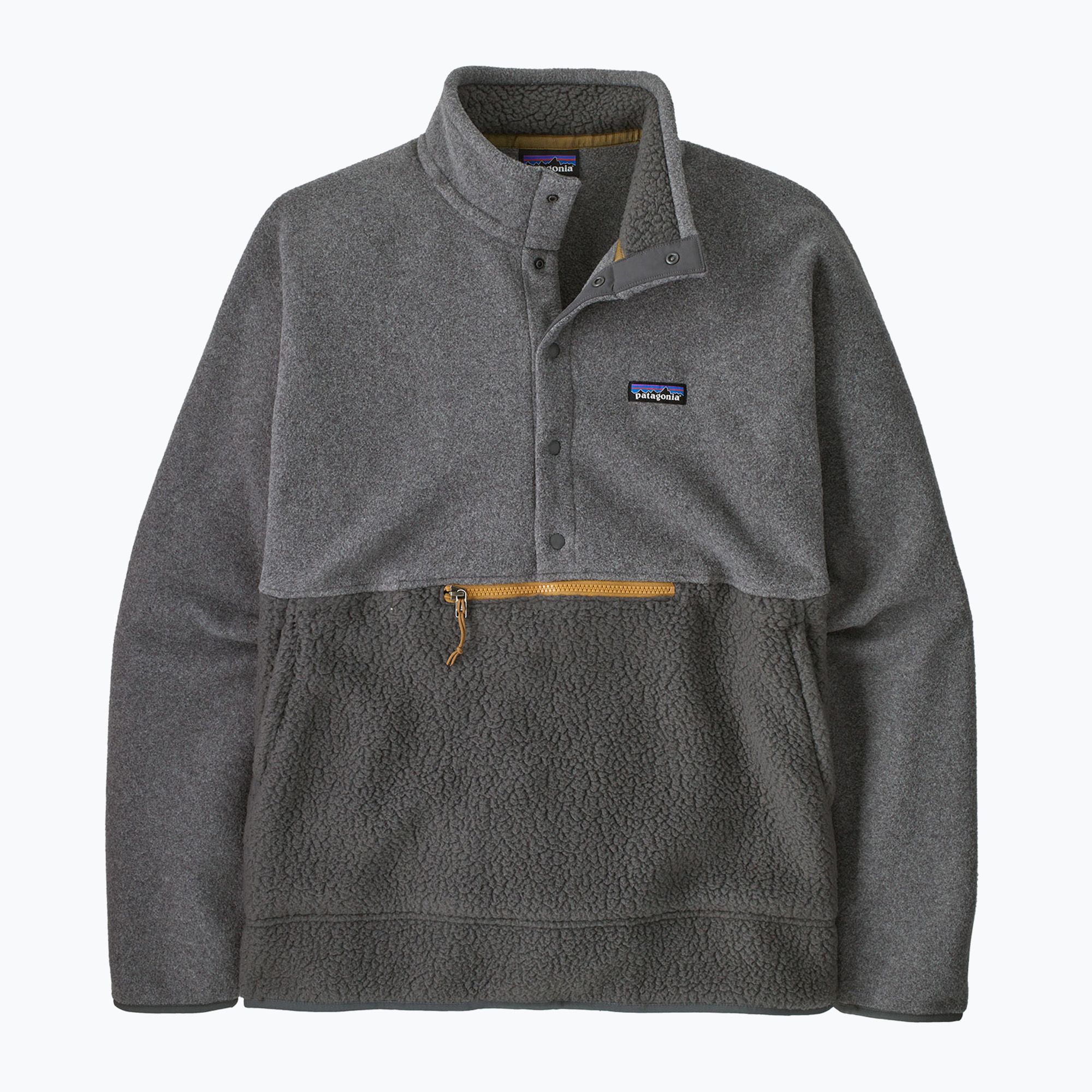 Bluza trekkingowa męska Patagonia Retro Pile 1/2 Snap P/O forge grey 
