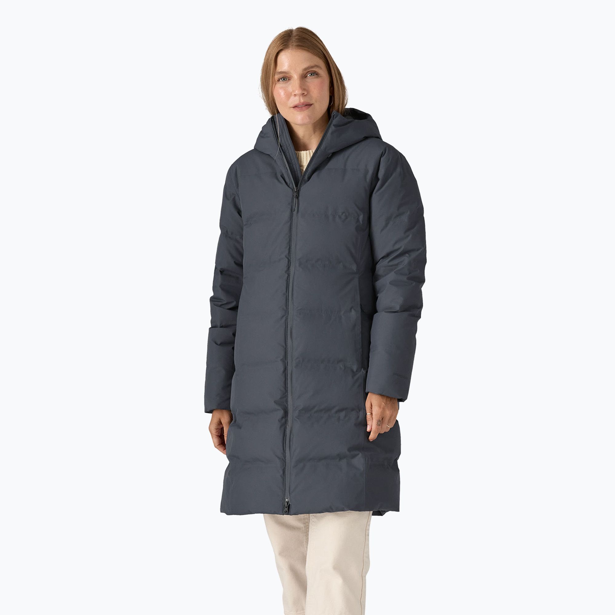Płaszcz puchowy damski Patagonia Jackson Glacier Parka smolder blue 