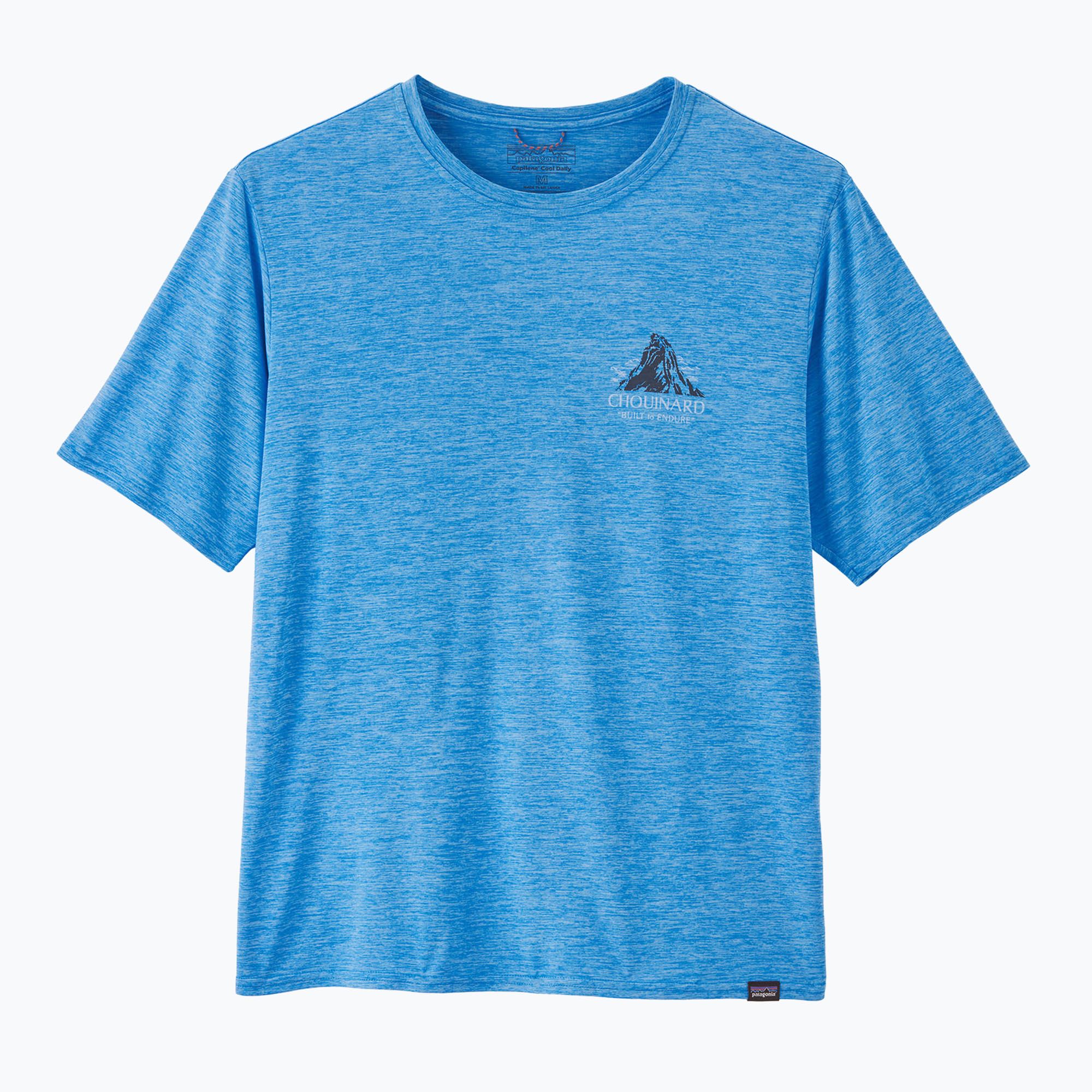 Koszulka męska Patagonia Cap Cool Daily Graphic Shirt Lands chouinard crest/vessel blue x-dye 