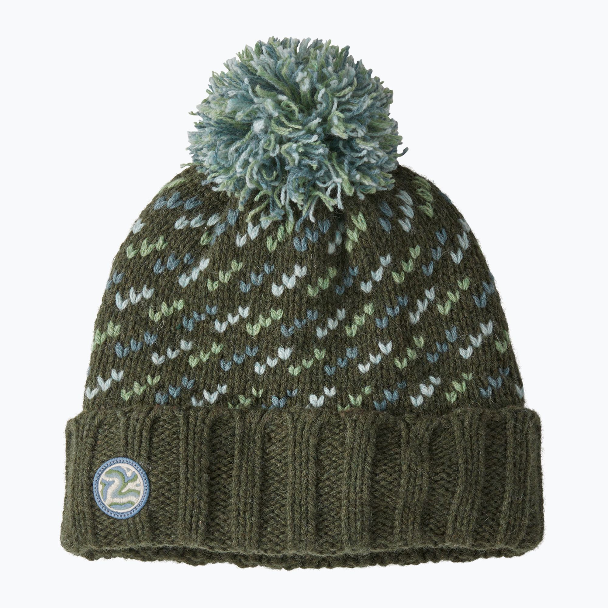 Czapka zimowa Patagonia Snowbelle fisherman stitch/pine needle green 