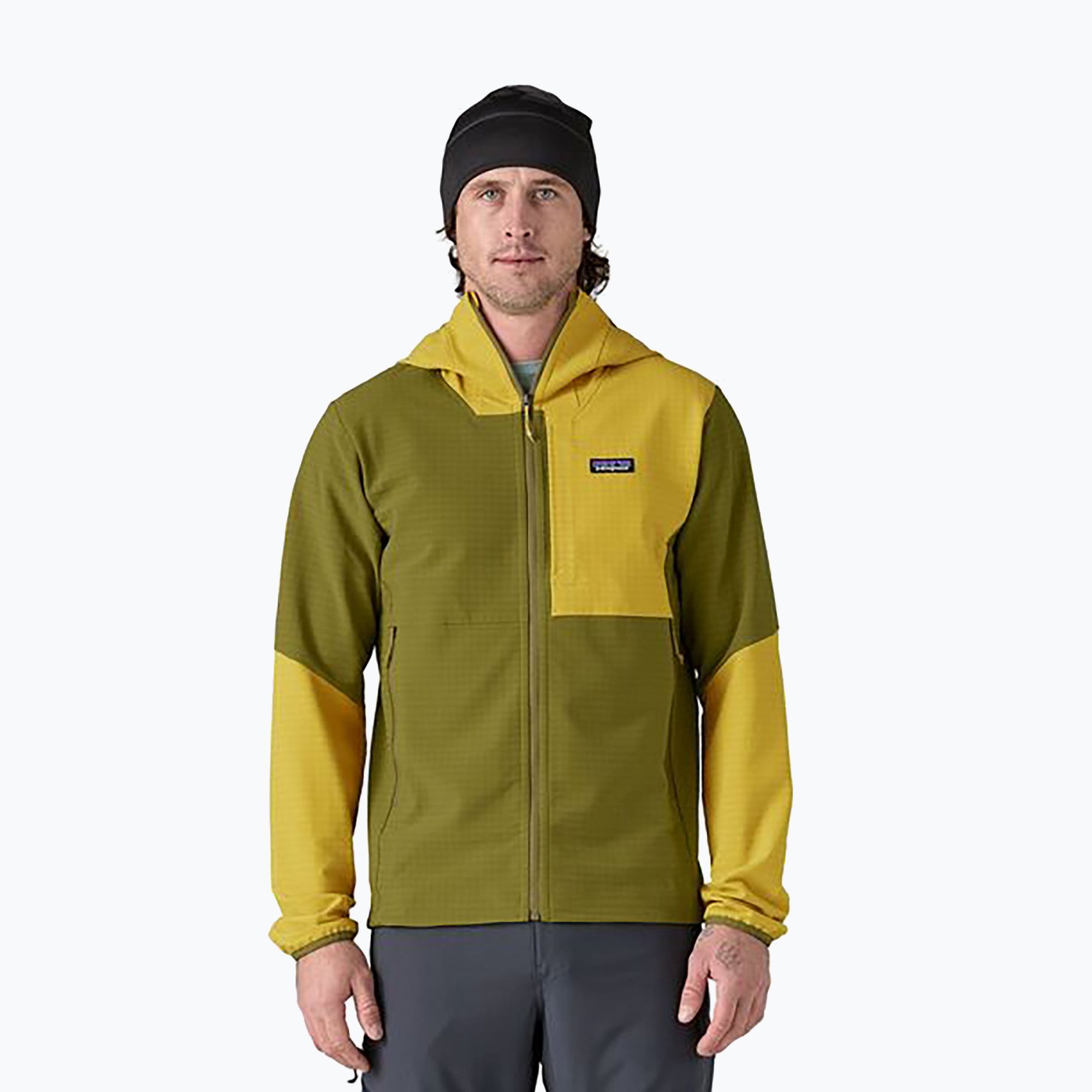 Bluza męska Patagonia R1 TechFace Hoody graze green 