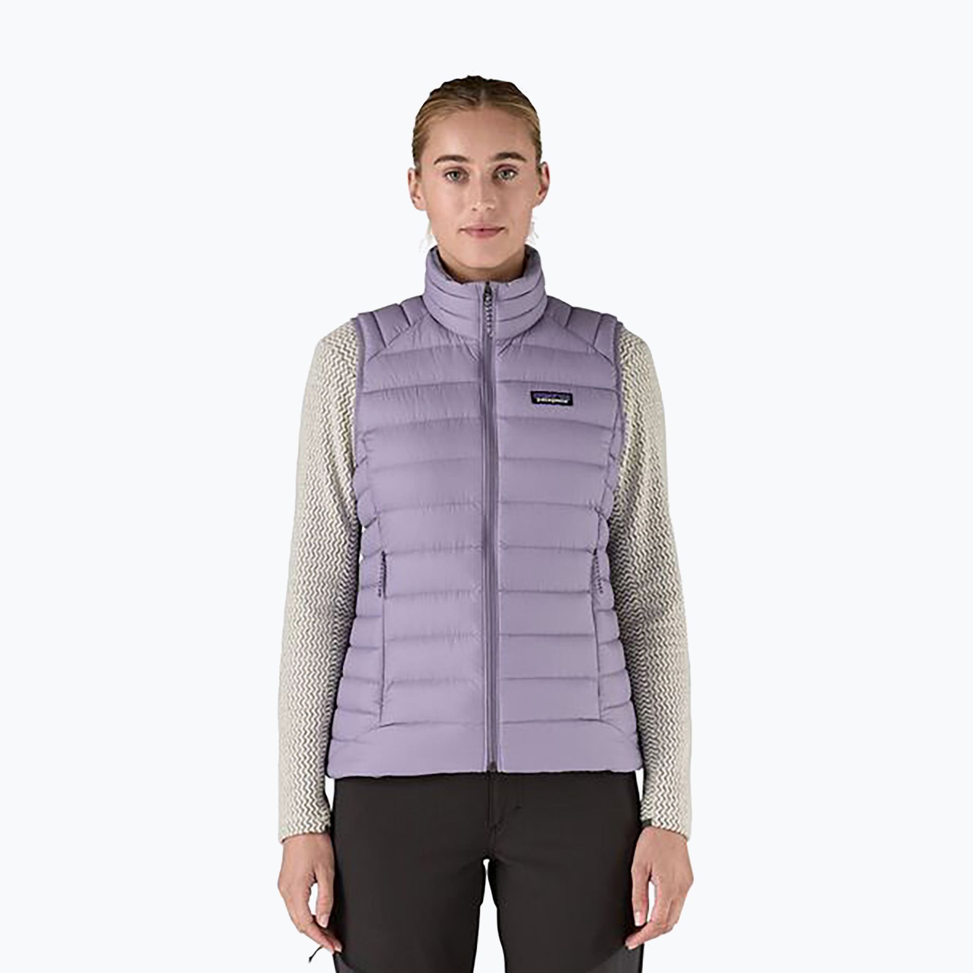 Bezrękawnik damski Patagonia Down Sweater concrete purple 