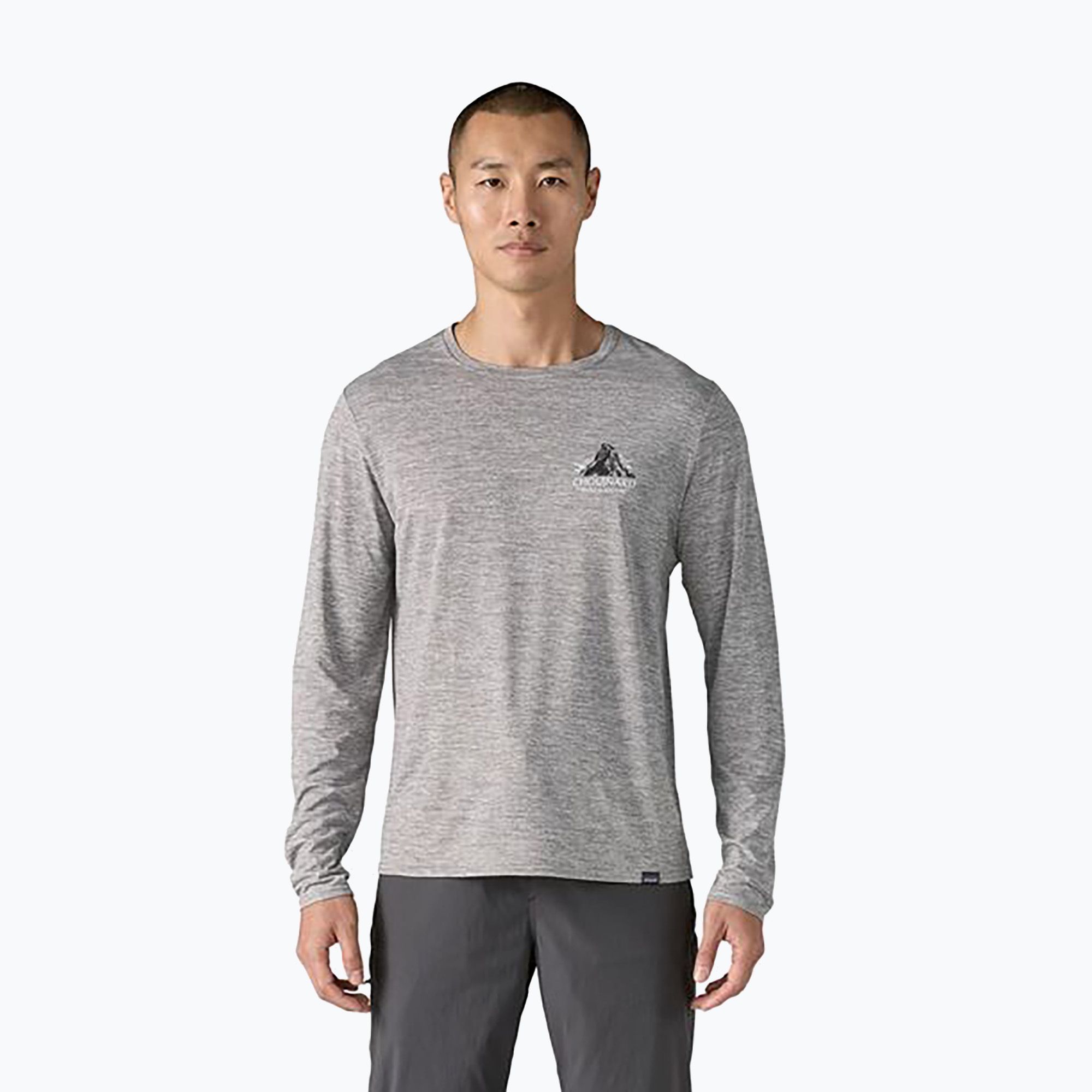 Longsleeve męski Patagonia Cap Cool Daily Graphic Lands chouinard crest/feather grey 