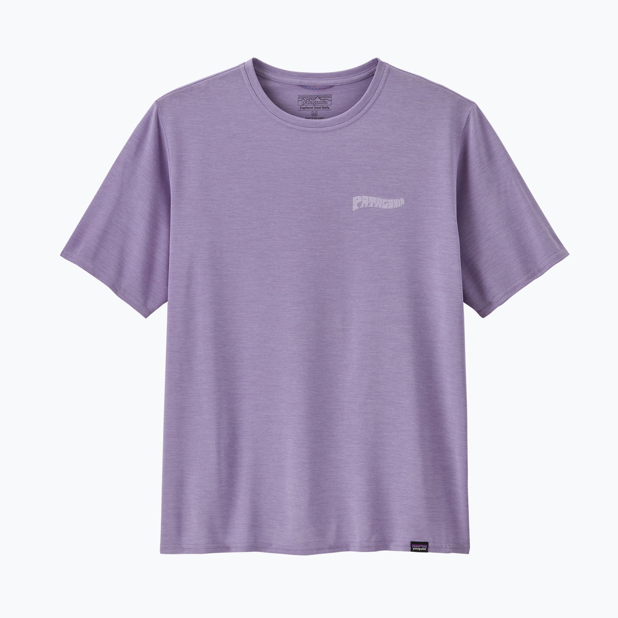 Koszulka męska Patagonia Cap Cool Daily Graphic Shirt Waters forgotten island/concrete purple x-dye
