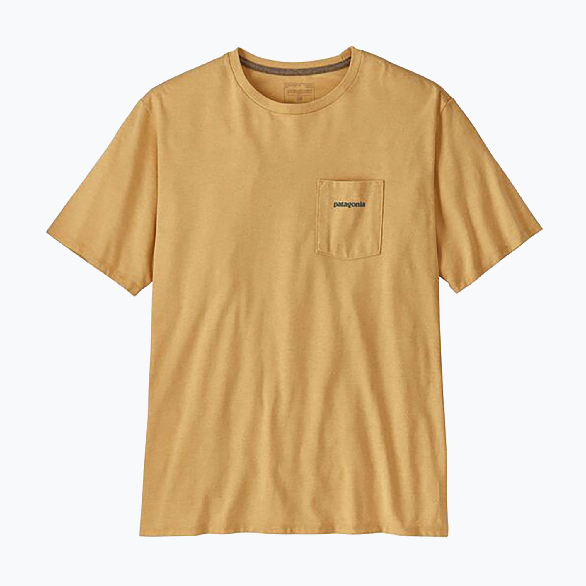 Koszulka męska Patagonia Boardshort Logo Pocket Responsibili beeswax tan 