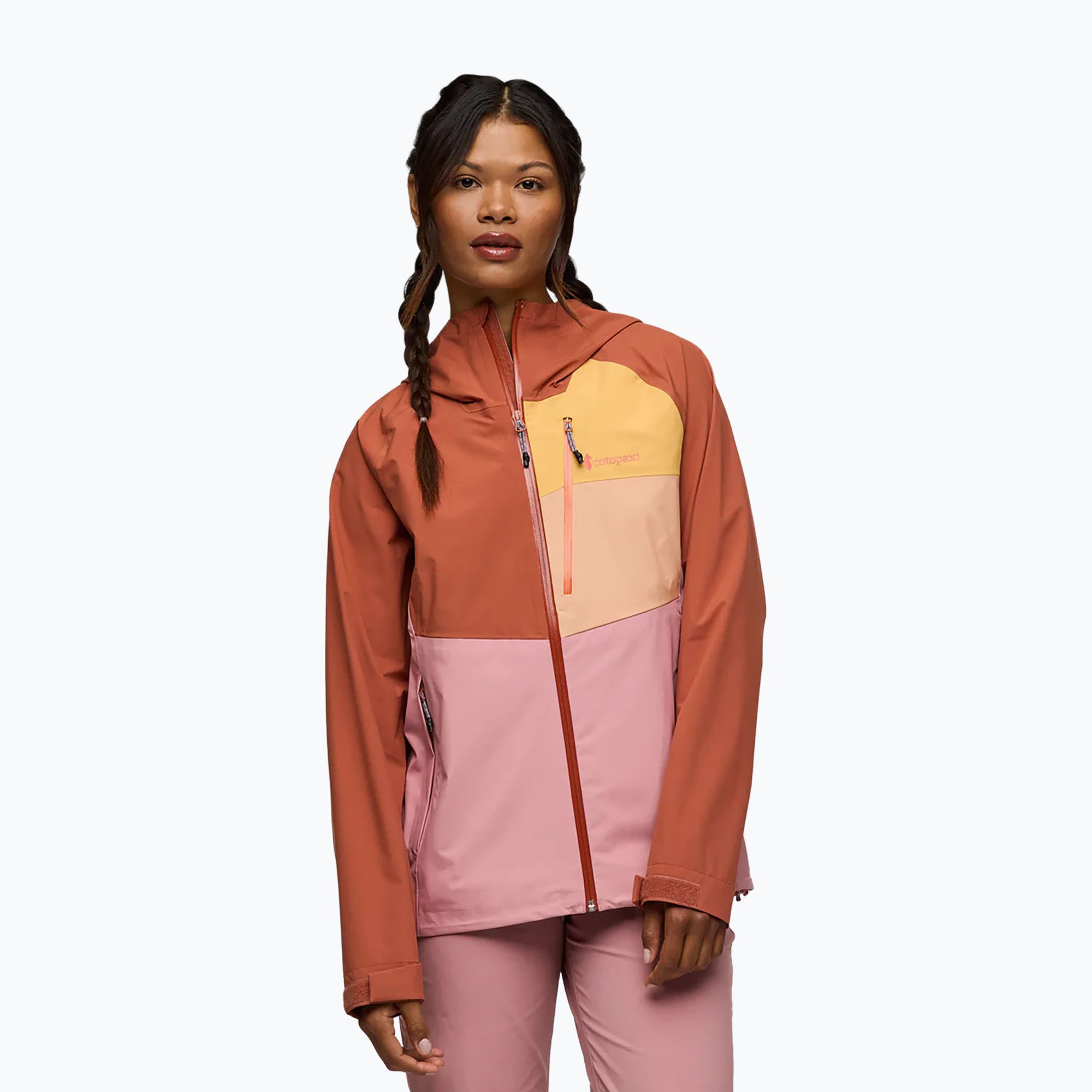 Kurtka przeciwdeszczowa damska Cotopaxi Impermeo 3L Hooded Shell faded brick/rose 