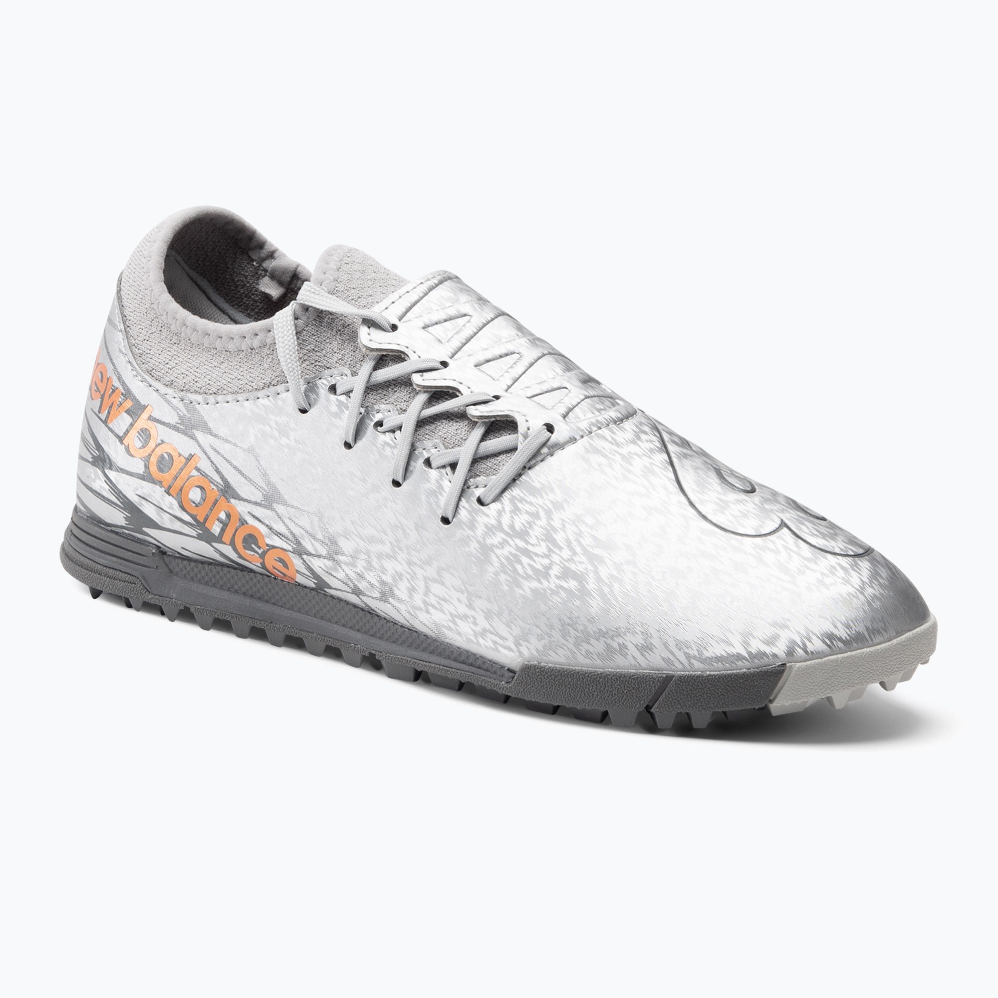Buty piłkarskie męskie New Balance Furon v7 Dispatch TF silver 