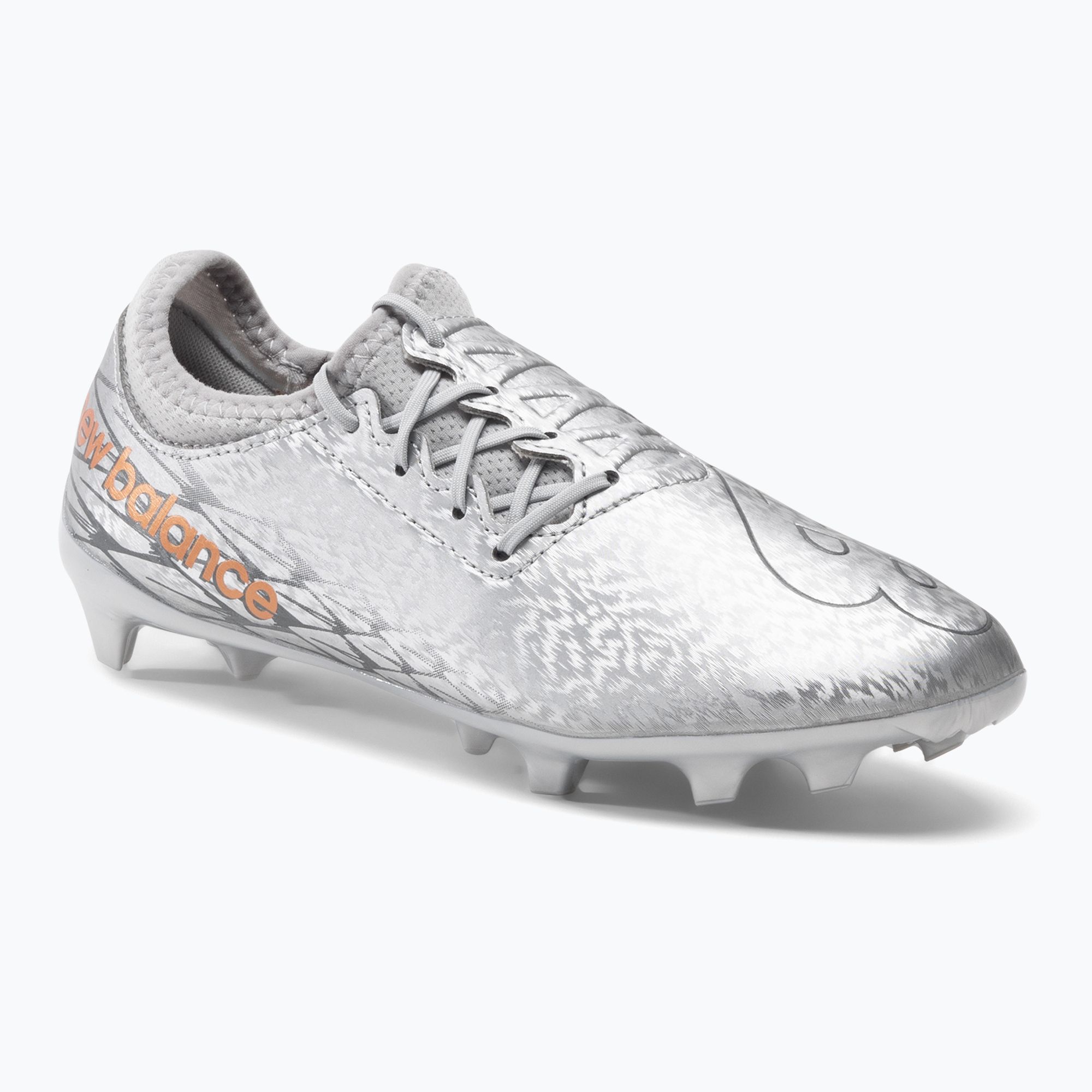 Buty piłkarskie dziecięce New Balance Furon Dispatch V7+ FG silver 