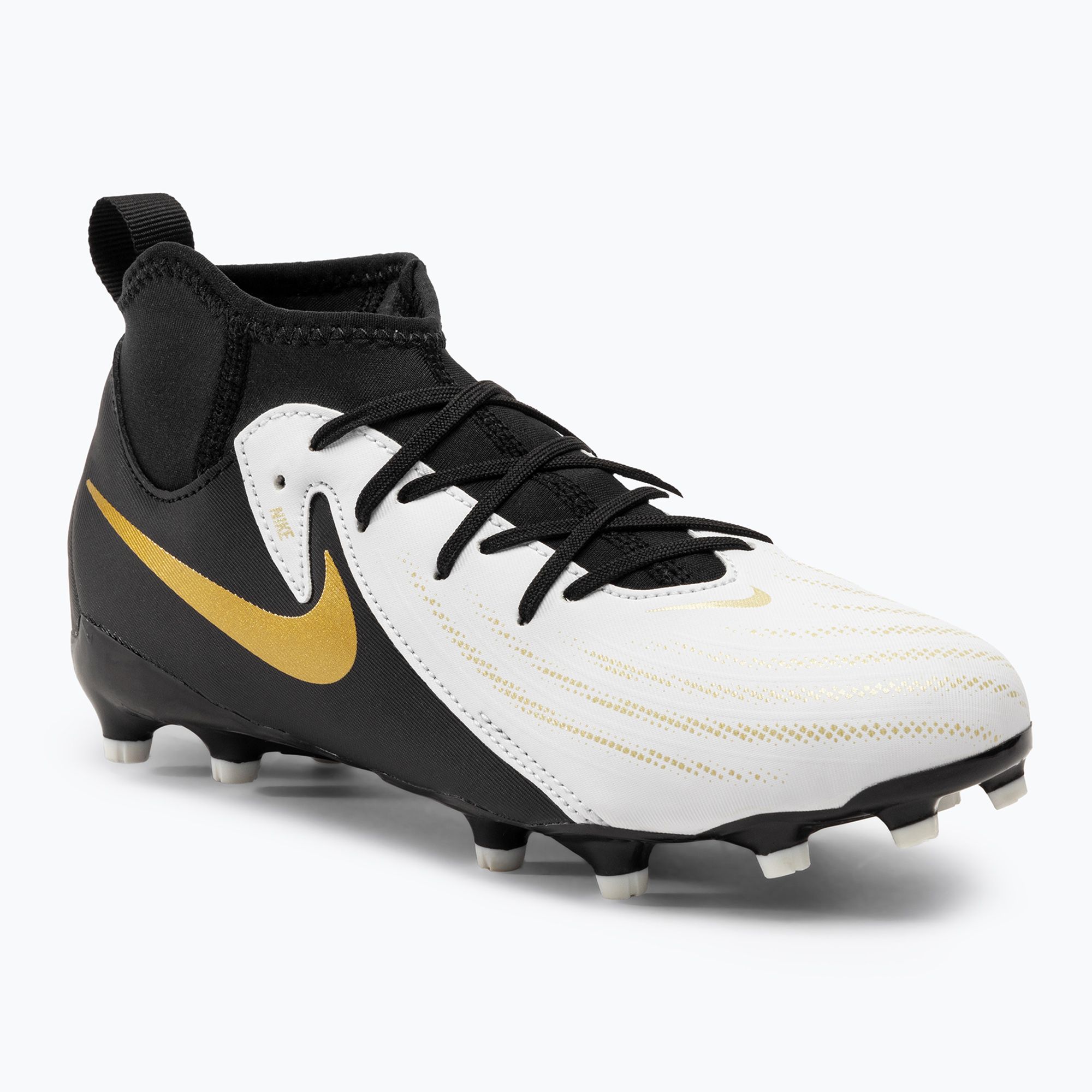 Buty piłkarskie dziecięce Nike Phantom Luna II Academy FG/MG Junior white/metallic gold/black