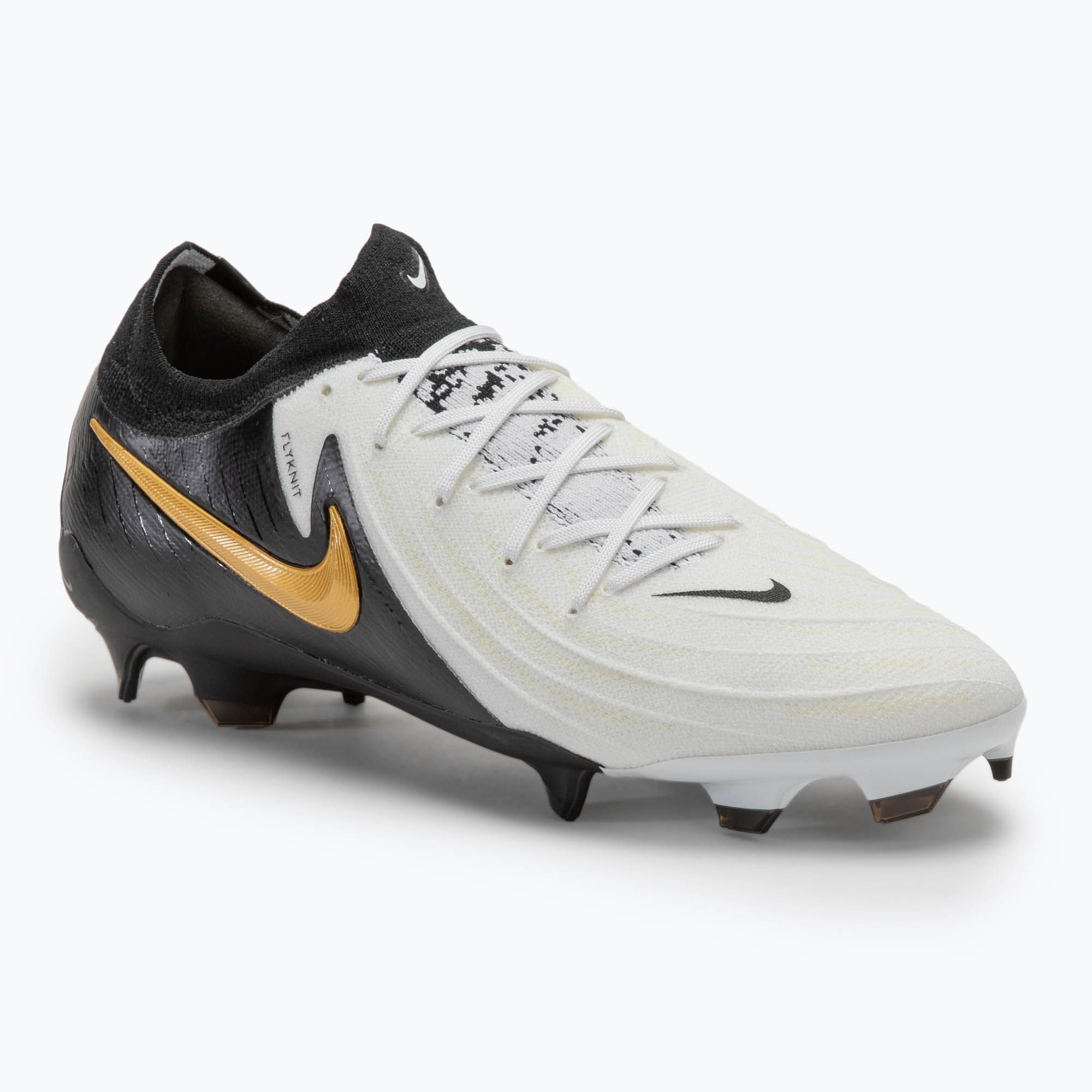 Buty piłkarskie męskie Nike Phantom GX II Pro FG white/metallic gold coin/black 