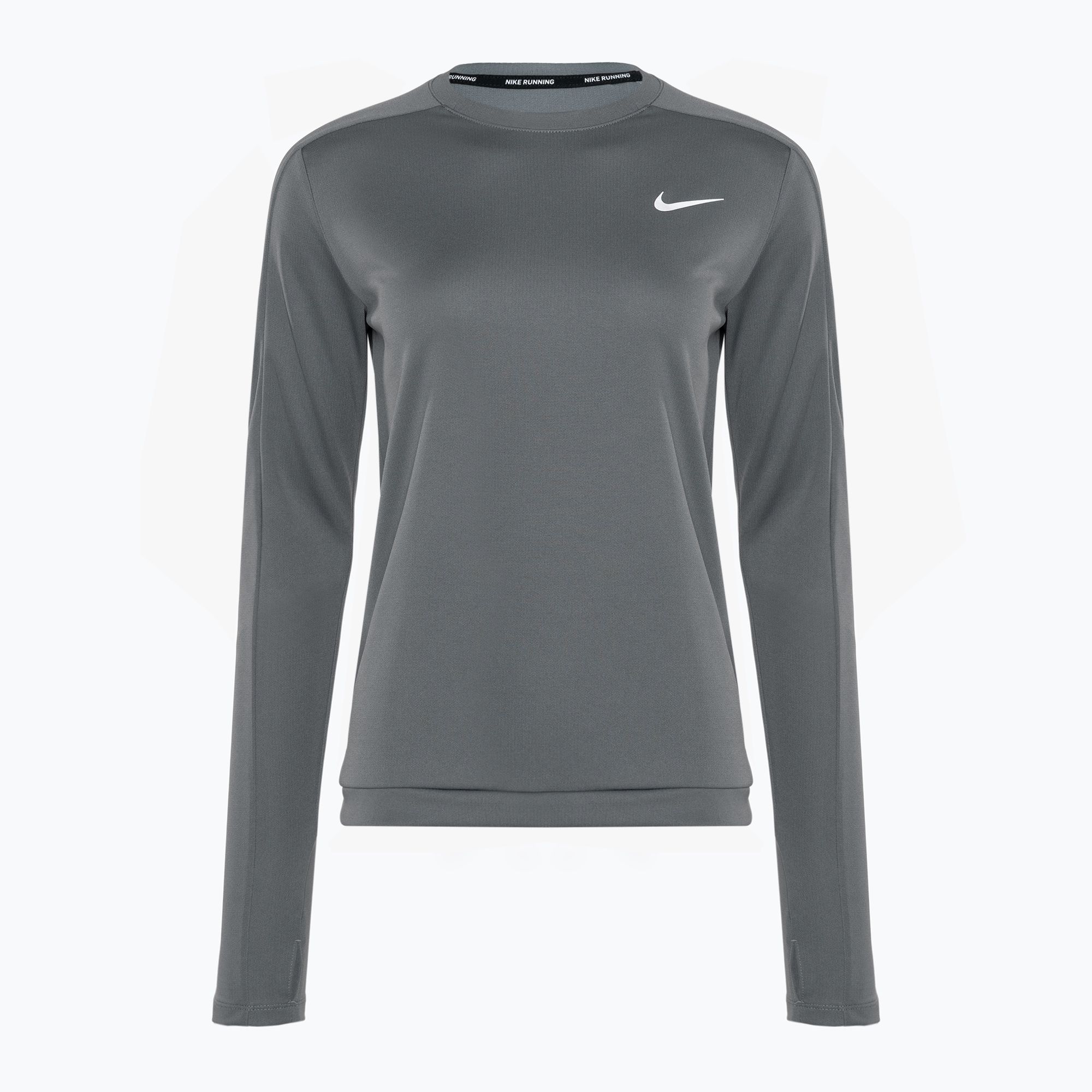 Longsleeve do biegania damski Nike Dri-Fit Pacer Crew smoke grey 