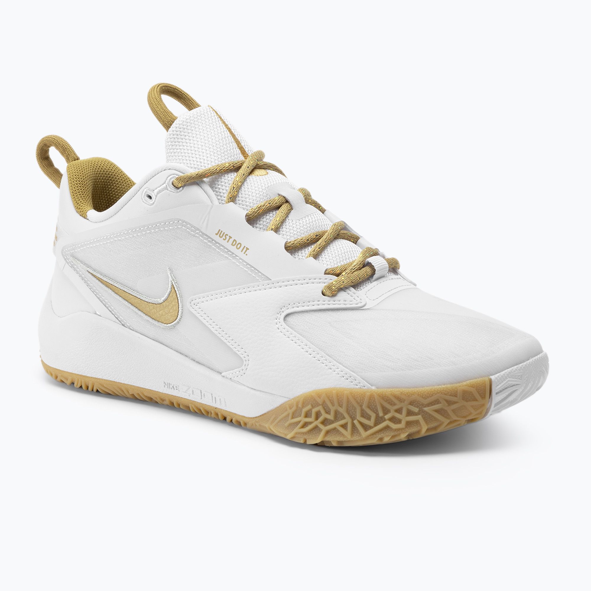 Buty do siatkówki Nike Zoom Hyperace 3 white/mtlc gold-photon dust 
