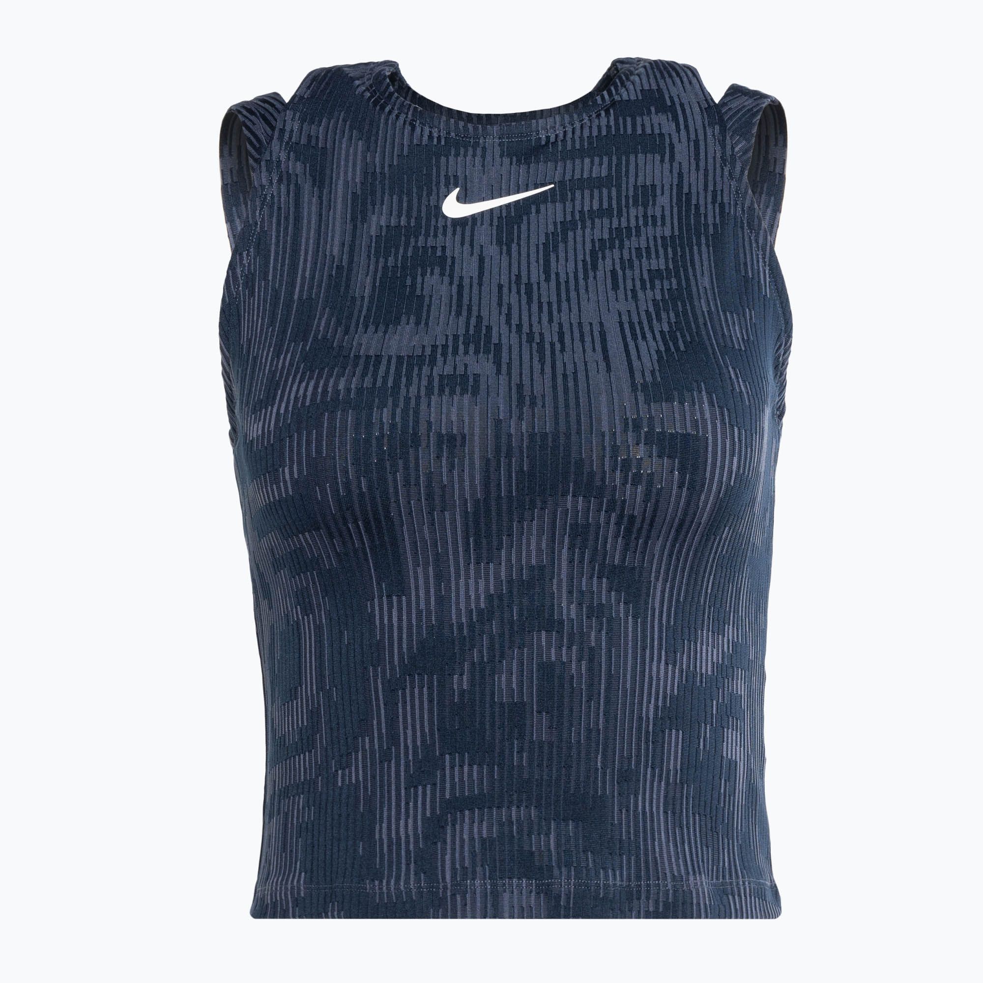 Koszulka tenisowa damska Nike Court Dri-Fit Slam RG obisidian/white 