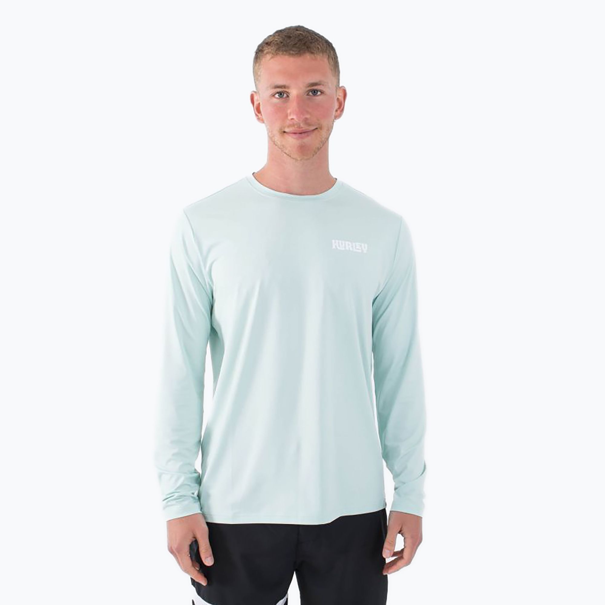 Longsleeve męski Hurley Everyday Hybrid Upf brown kelp 