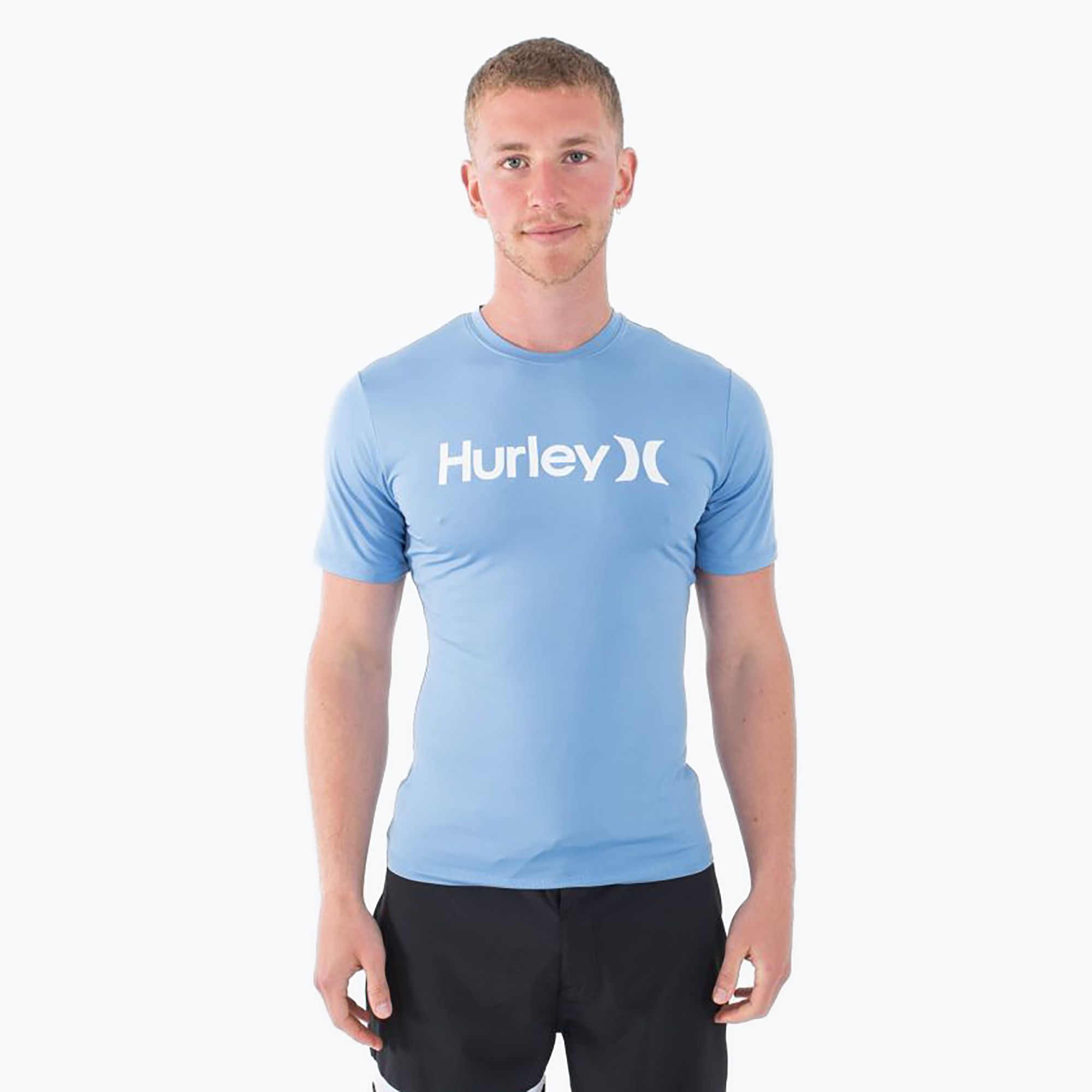Koszulka męska Hurley O&O Quickdry Rashguard aquifer 