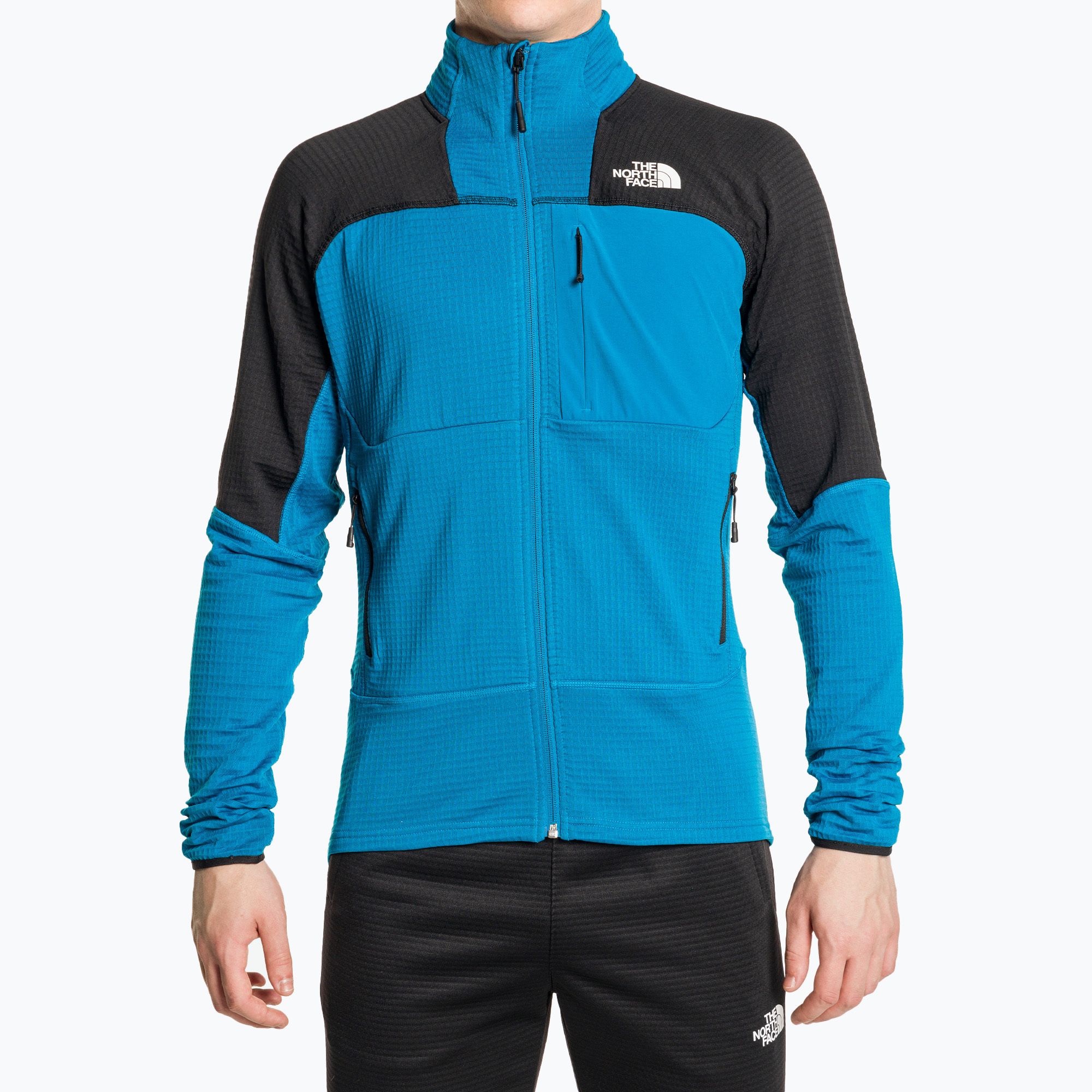 Bluza trekkingowa męska The North Face Stormgap Powergrid black/arctic blue 
