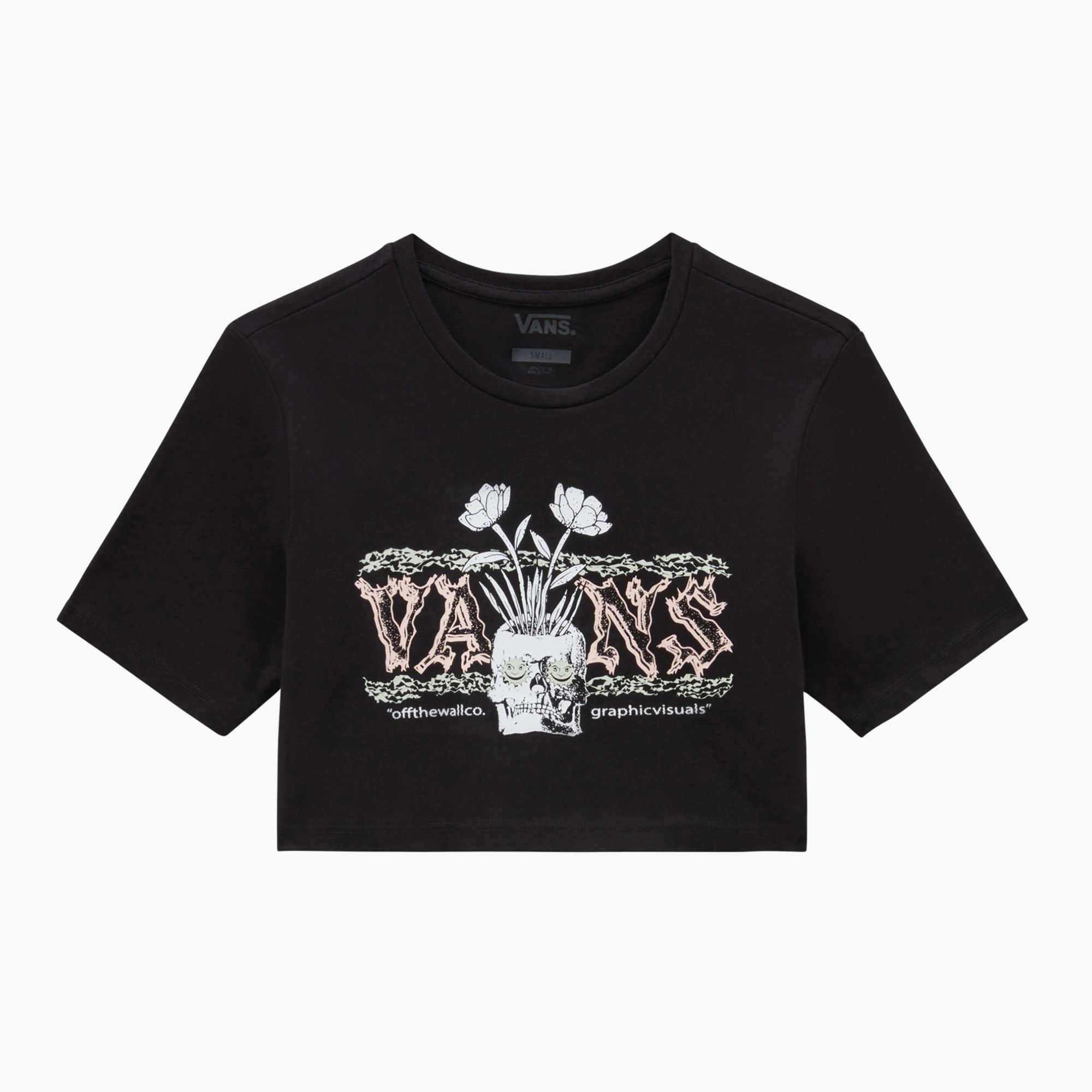 Koszulka damska Vans Growing Ideas Crew Crop Ii black 