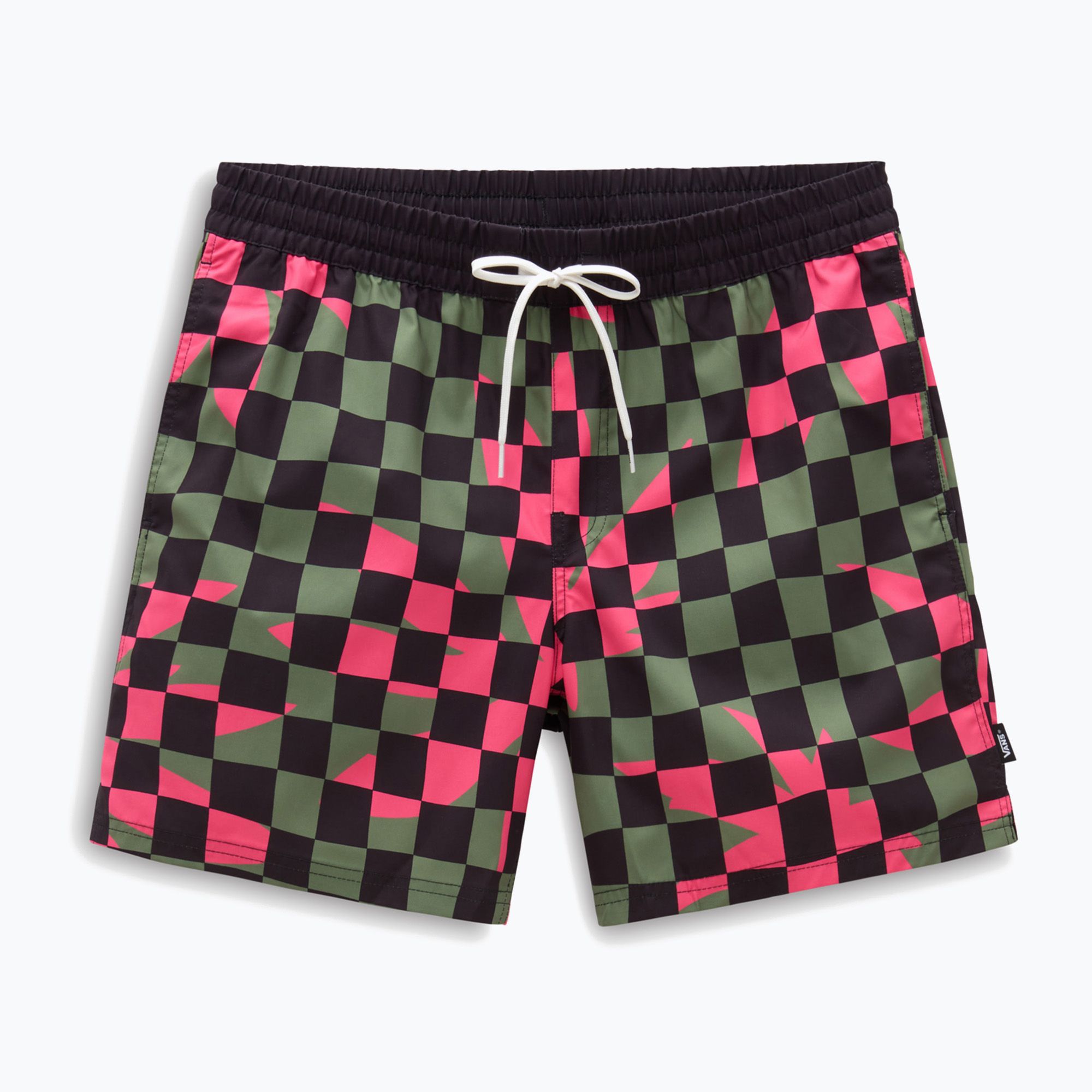 Spodenki męskie Vans Primary Checkboard Elastic Boardshort black/olivine 