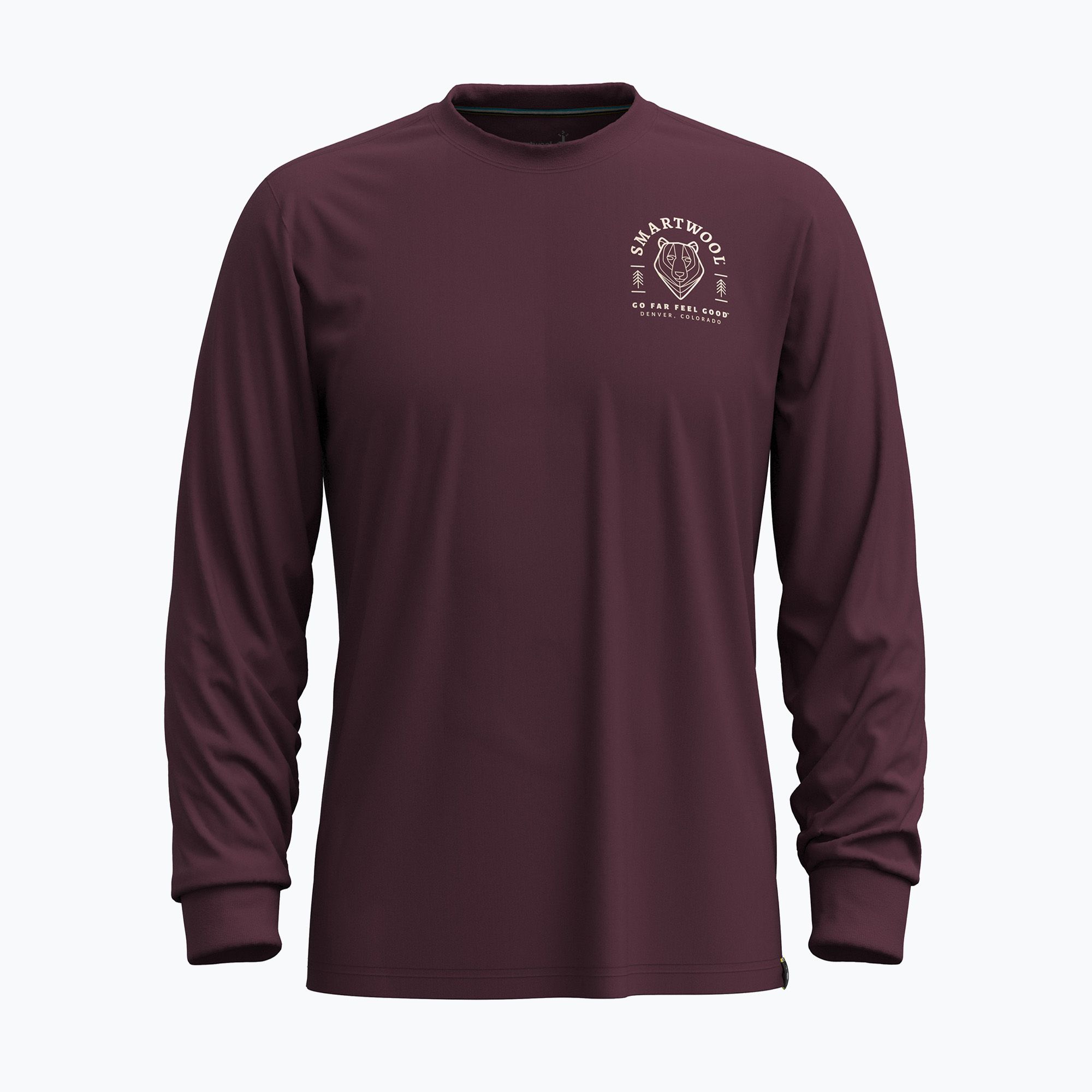 Longsleeve męski Smartwool Bear Stare Graphic eggplant 