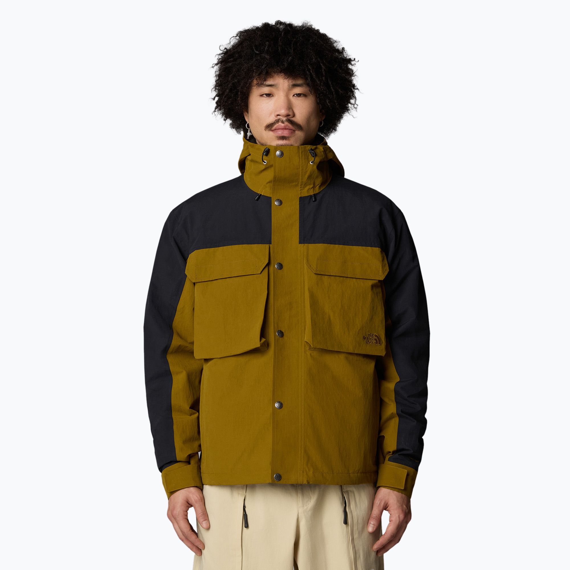 Kurtka przeciwdeszczowa męska The North Face M66 Cargo Rain moss green/black 