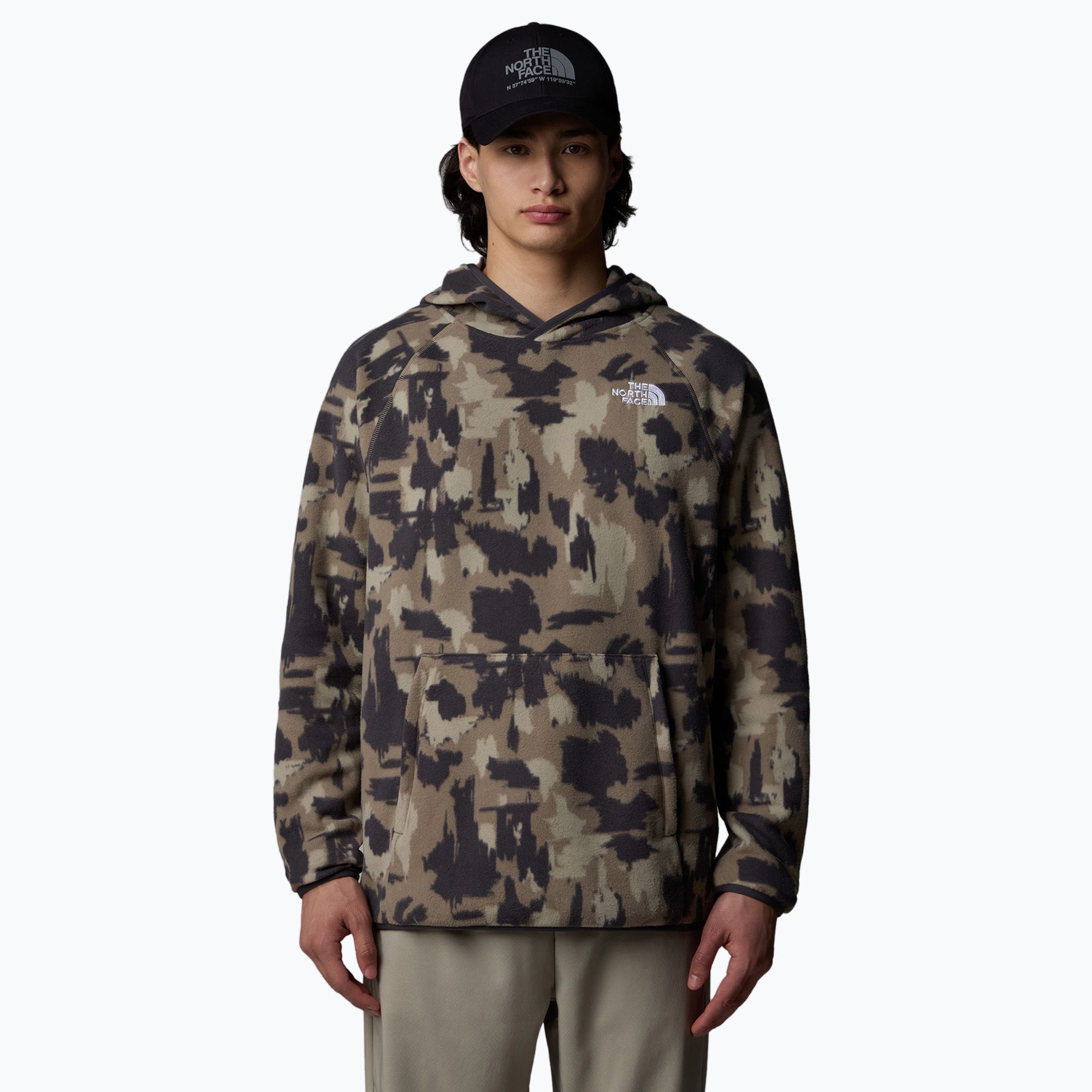 Bluza męska The North Face Mountain Athletics Fleece Print cavern grey painted mou 