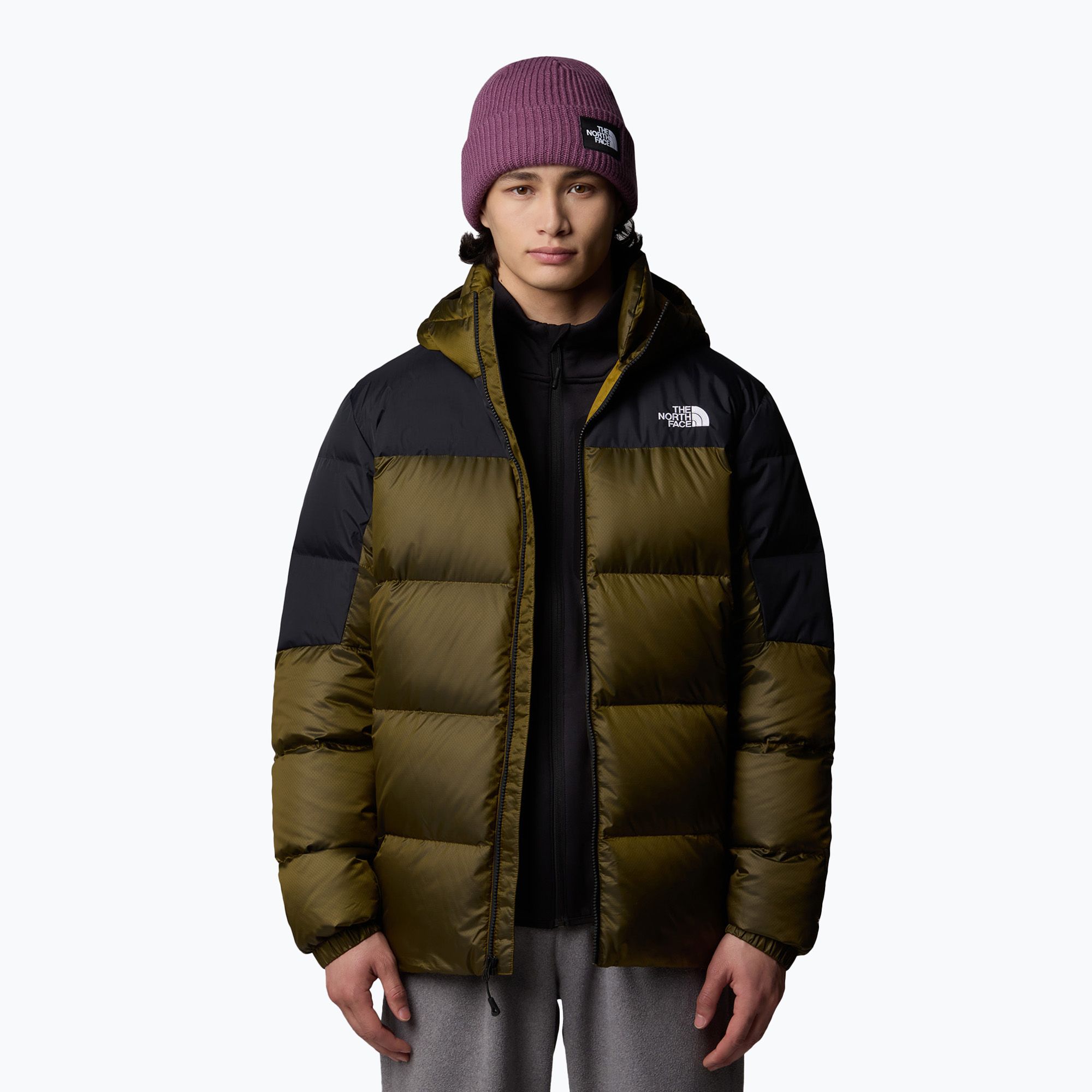 Kurtka puchowa męska The North Face Diablo Down 2.0 Hoodie moss green/black heathe 