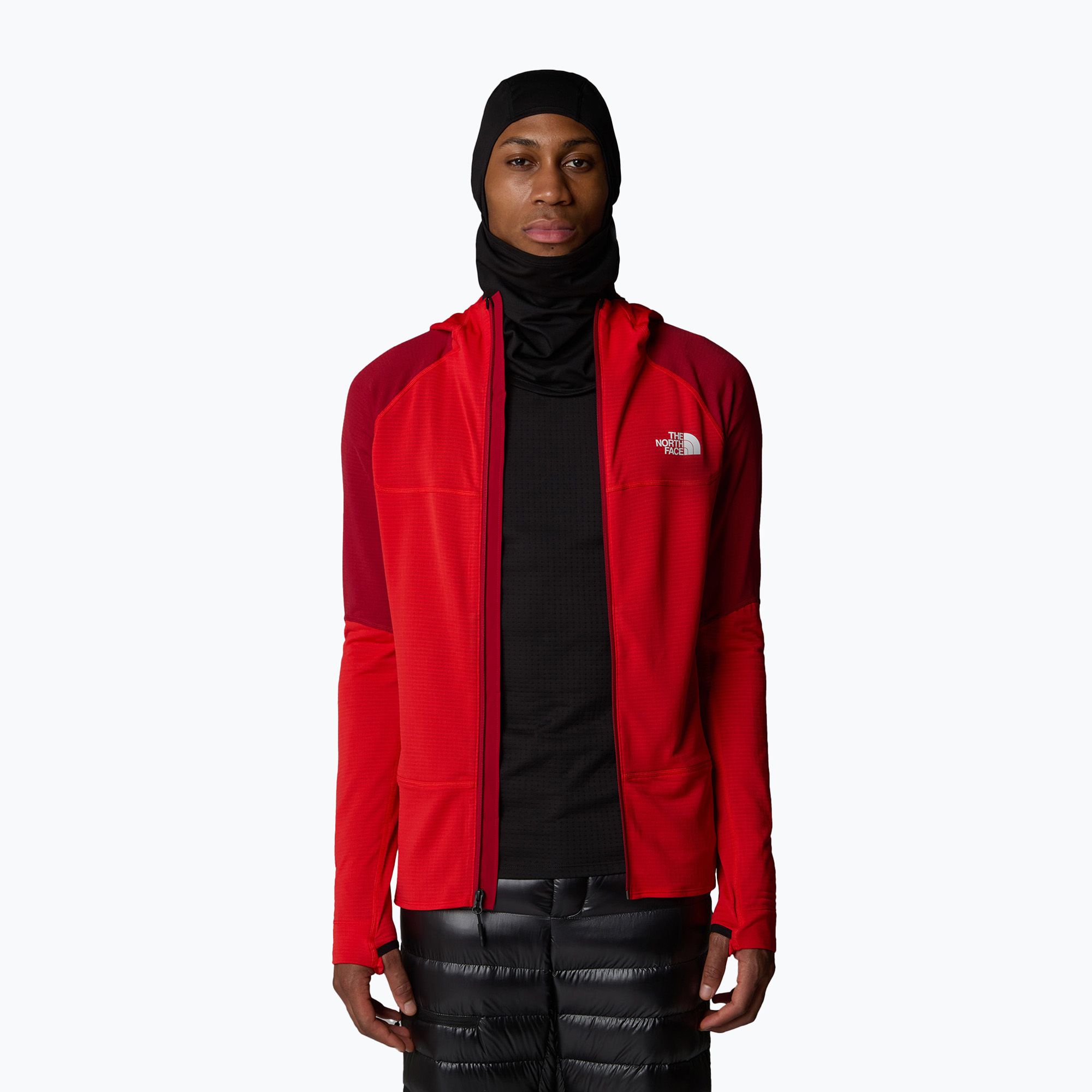 Bluza męska The North Face Bolt Polartec Hoodie high risk red/garnet red 