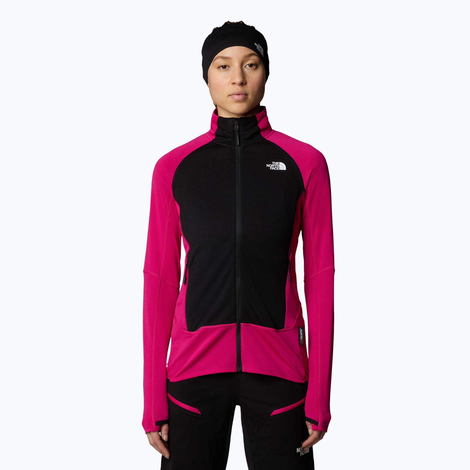 Bluza damska The North Face Bolt Polartec Jacket pink primrose/black 