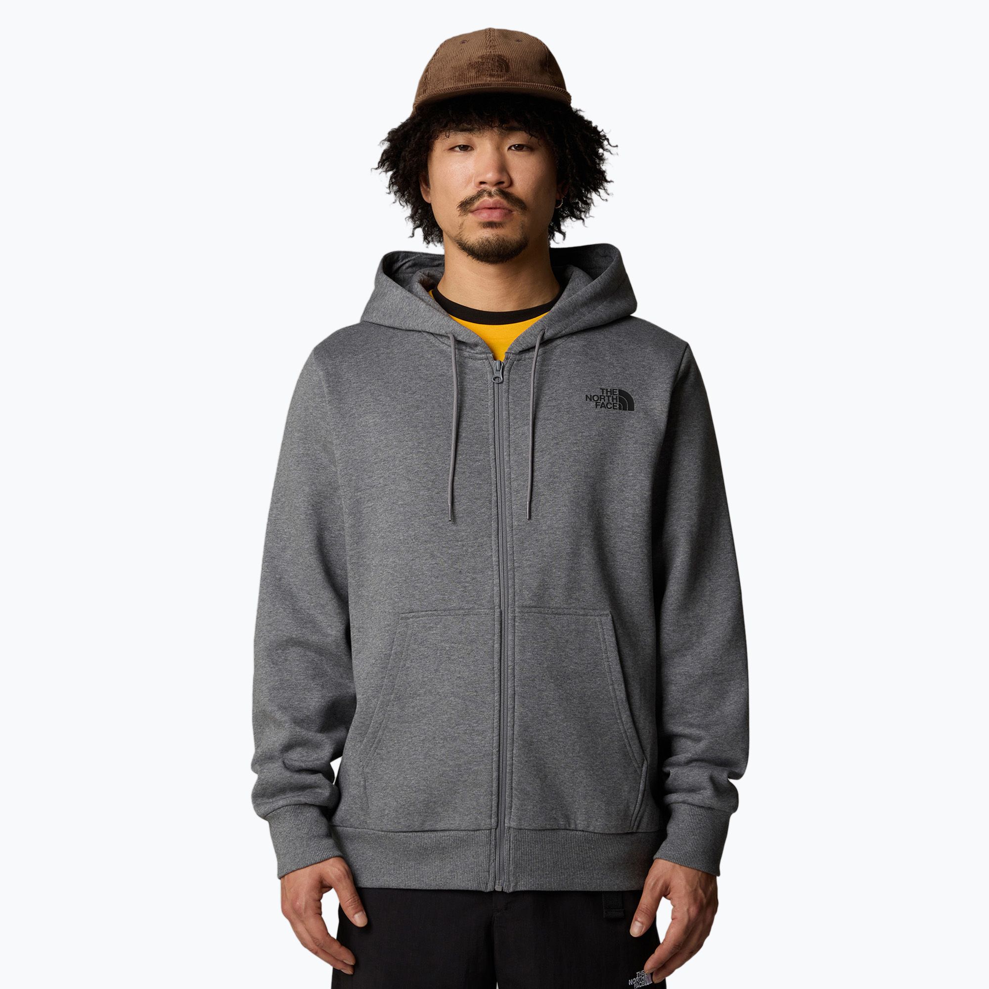 Bluza męska The North Face Simple Dome Full Zip Hoodie medium grey heather 