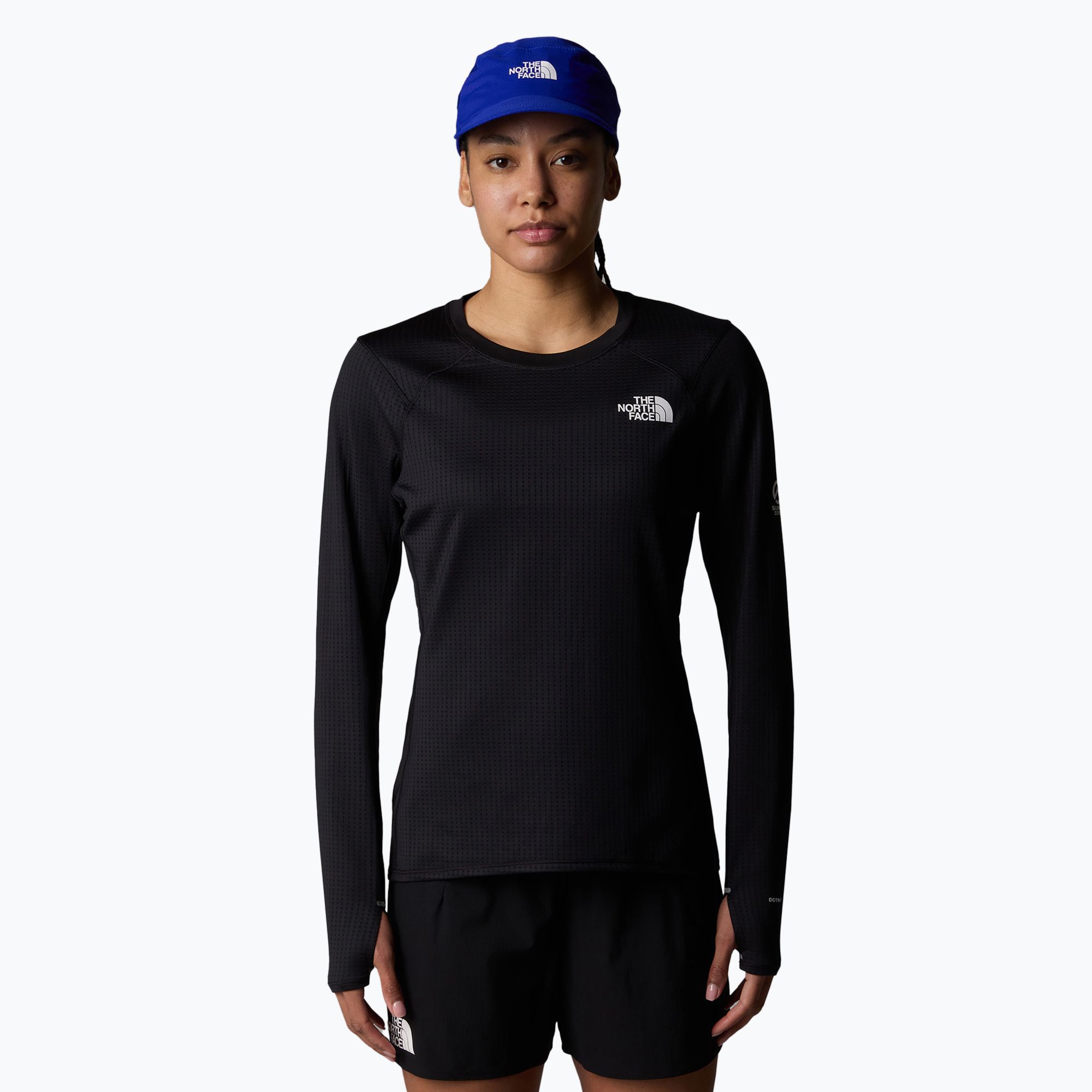 Longsleeve do biegania damski The North Face Summit Altimero Light Crew tnf black 