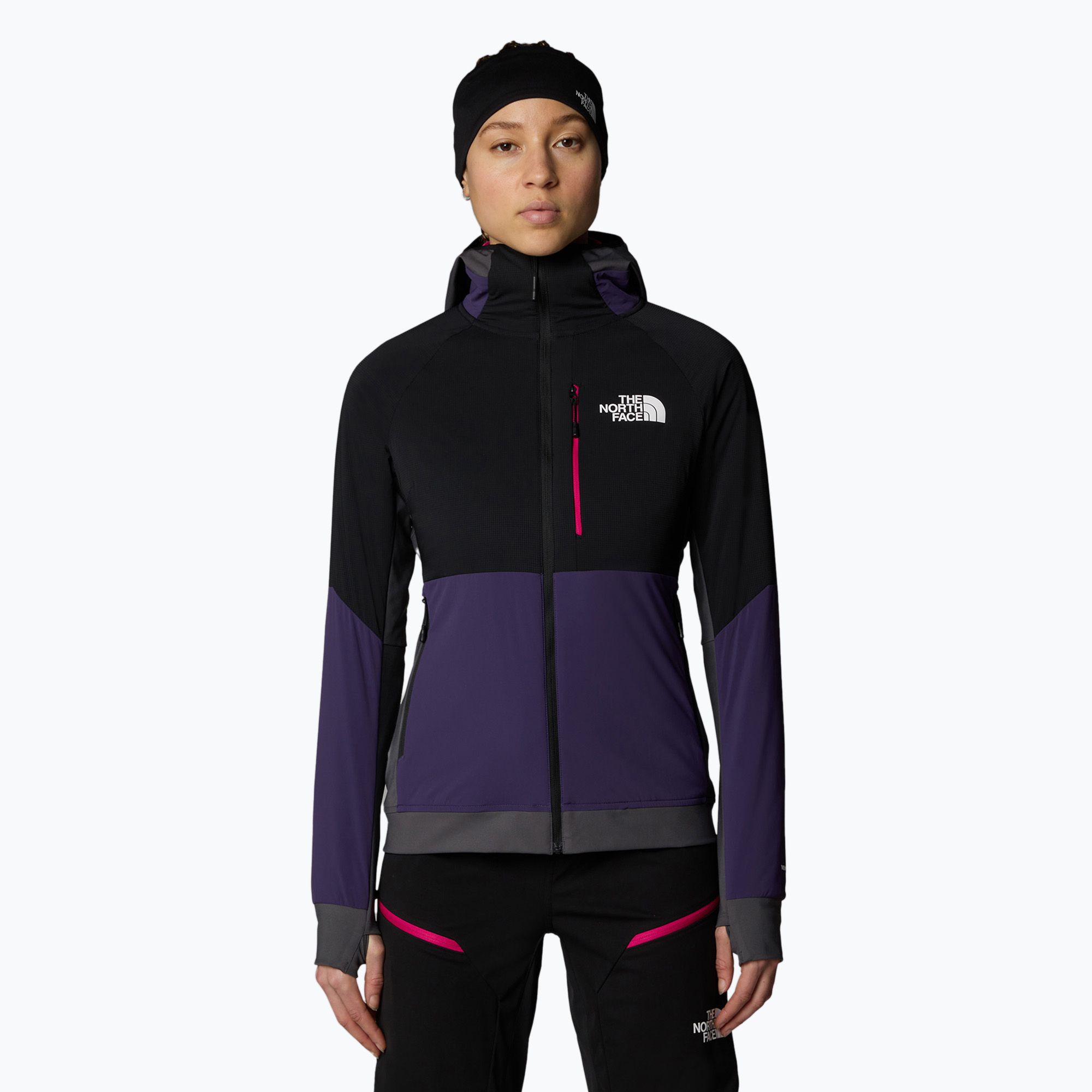 Kurtka hybrydowa damska The North Face Binntal Hybrid Ventrix Hoodie eternal purple/black 