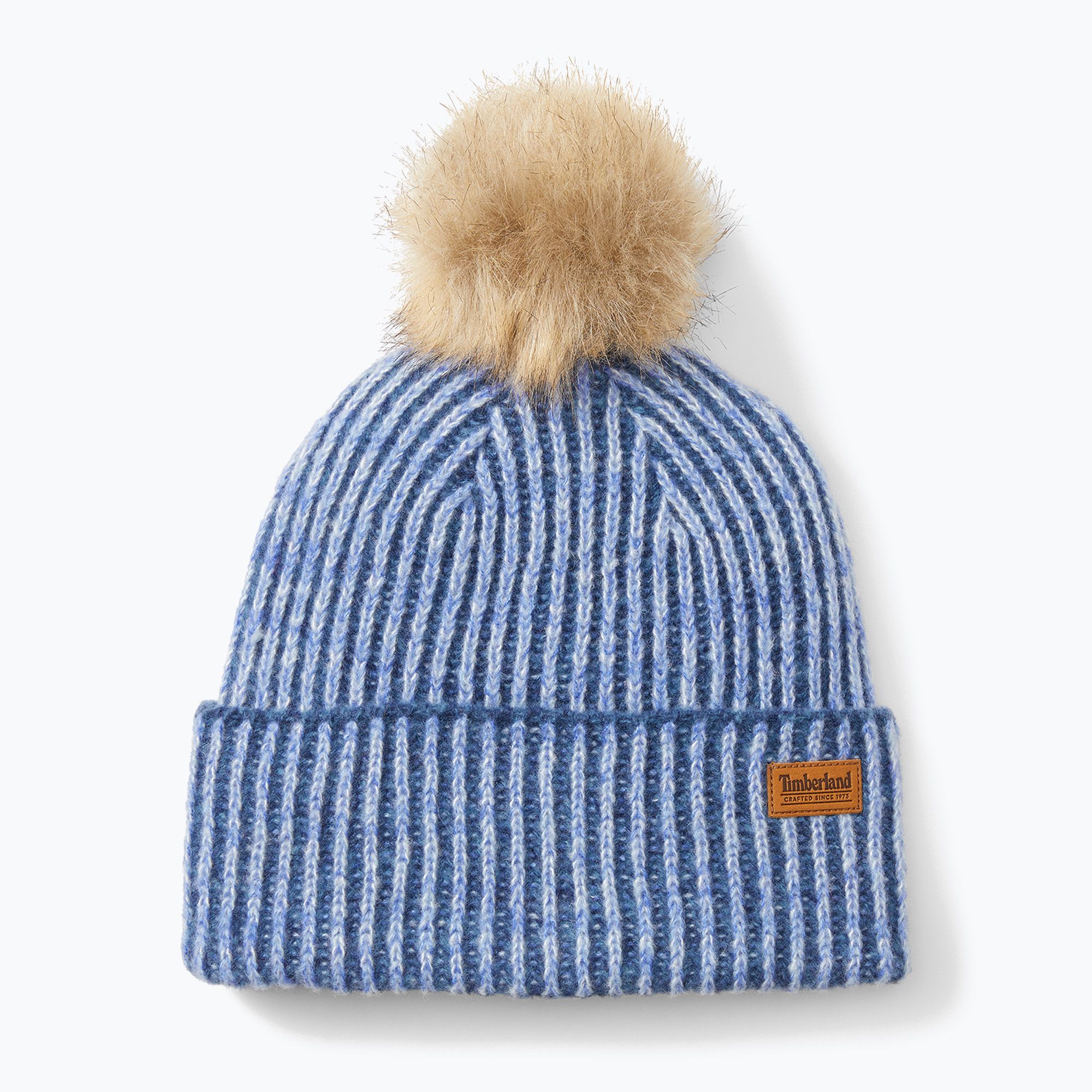 Czapka zimowa damska Timberland Plaited Melange Beanie frozen fjord 