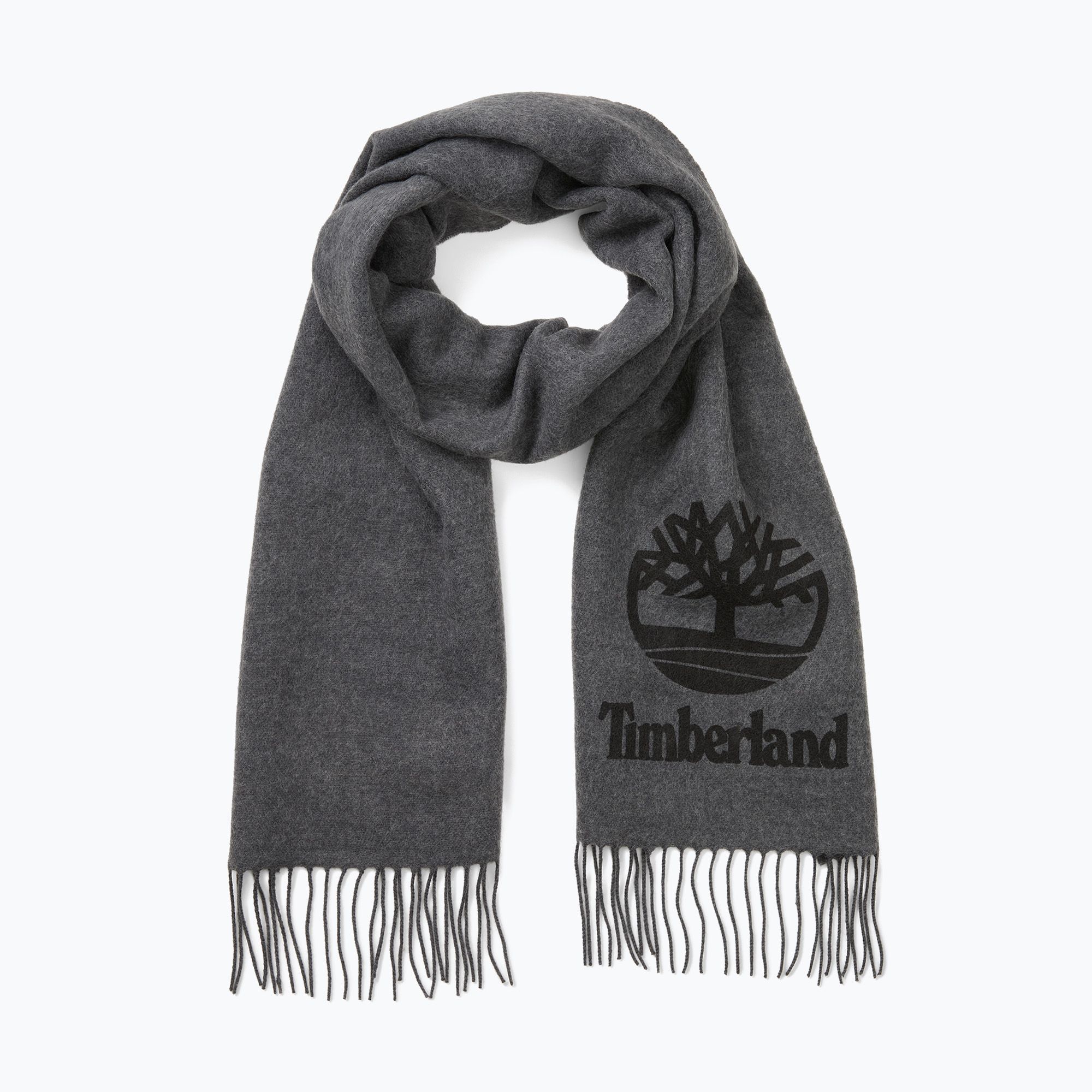 Szalik męski Timberland Yarn Dye Scarf charcoal heather grey 