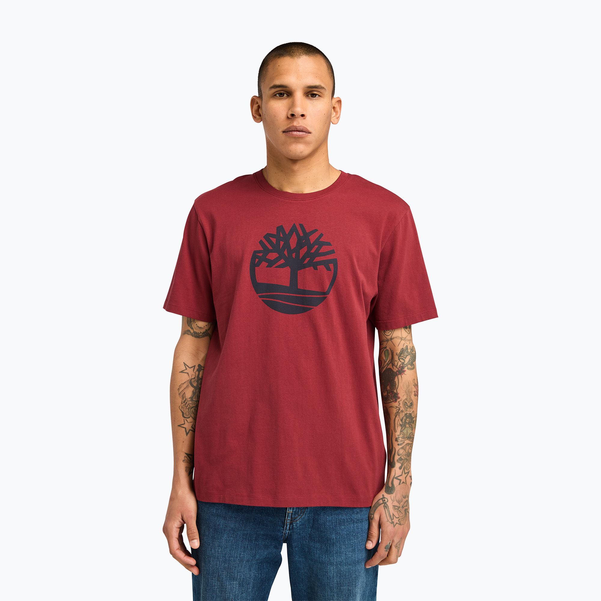 Koszulka męska Timberland Tree Logo cordovan 