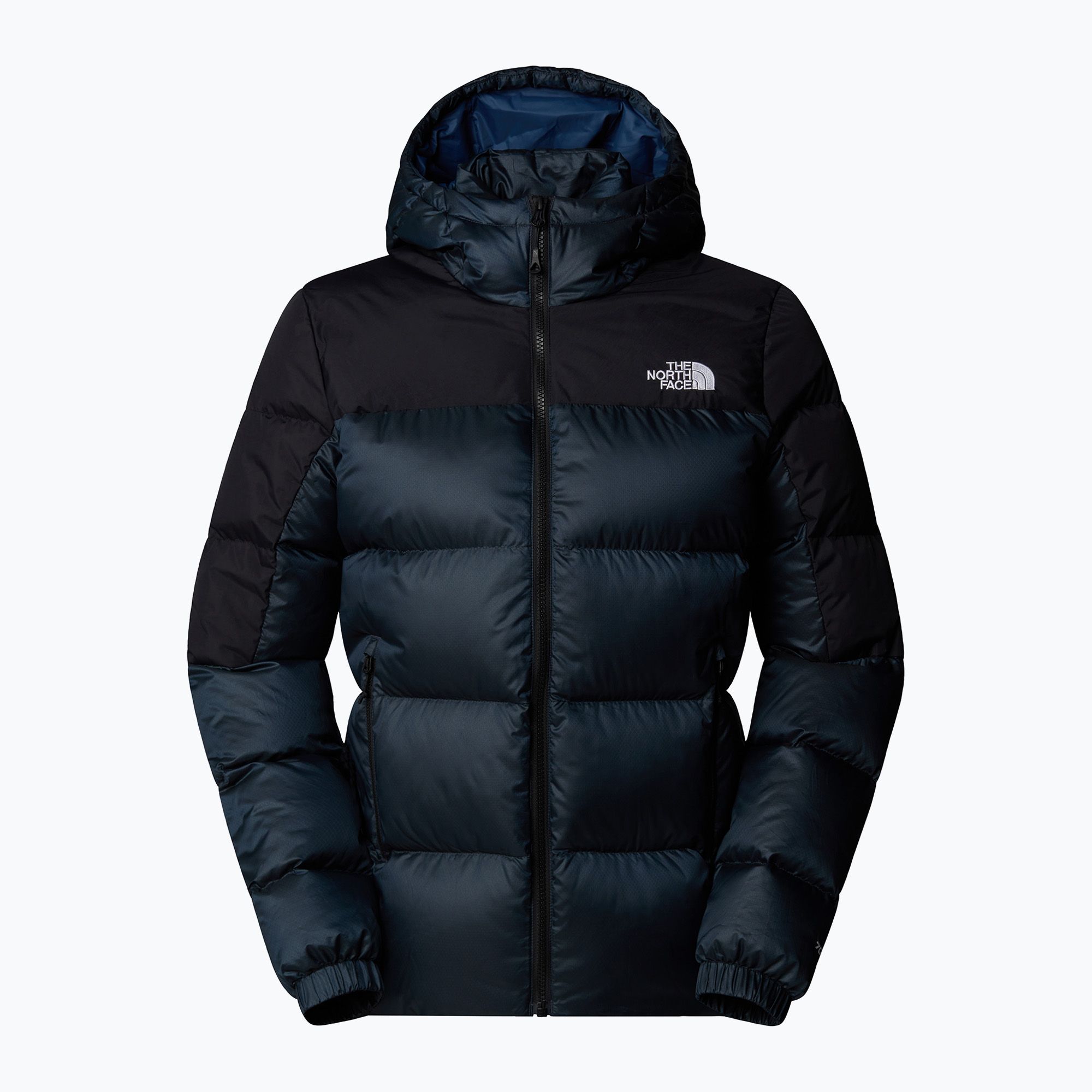 Kurtka puchowa damska The North Face Diablo Down 2.0 Hoodie shady blue/black heathe 