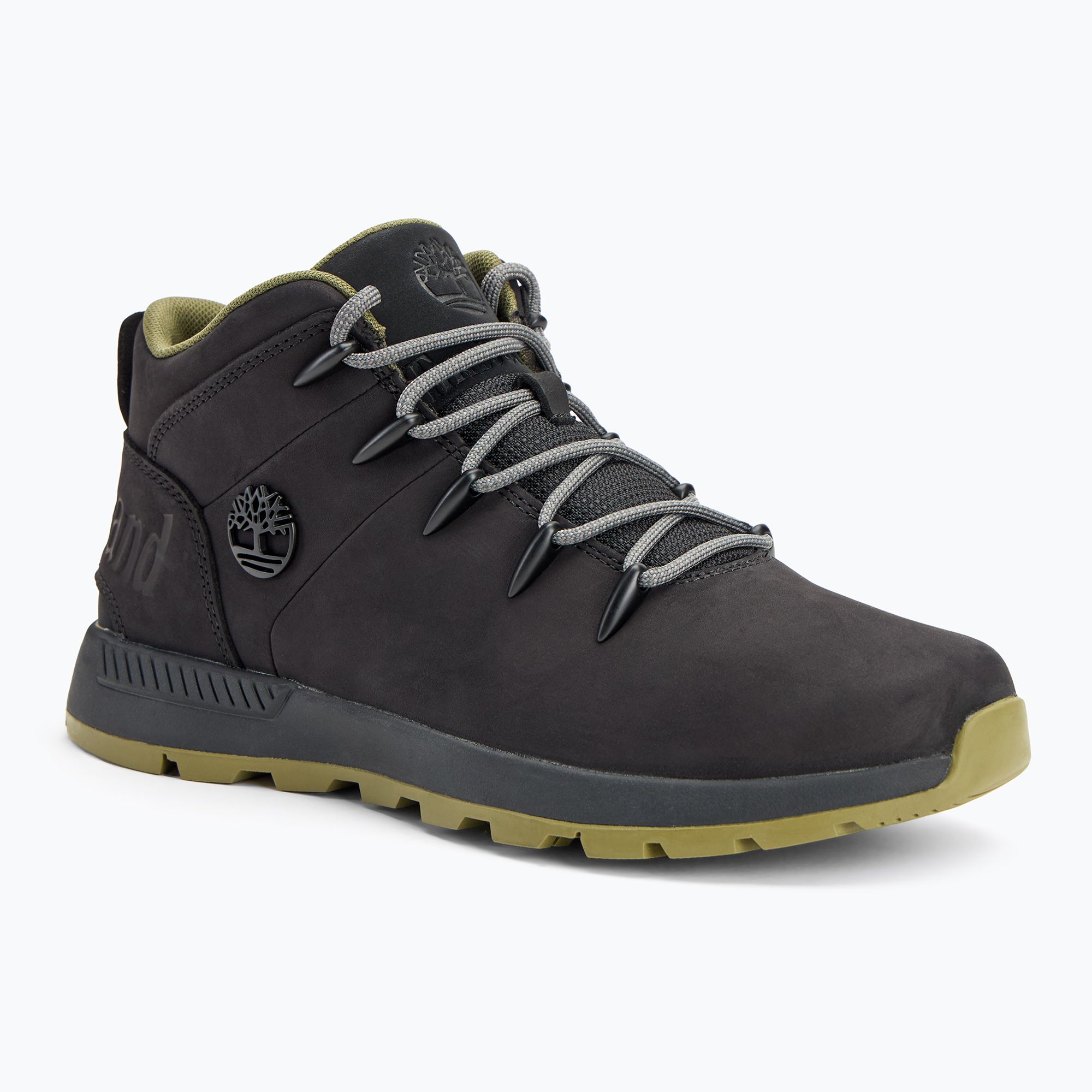 Buty męskie Timberland Sprint Trekker Mid Lace black nubuck/med green 