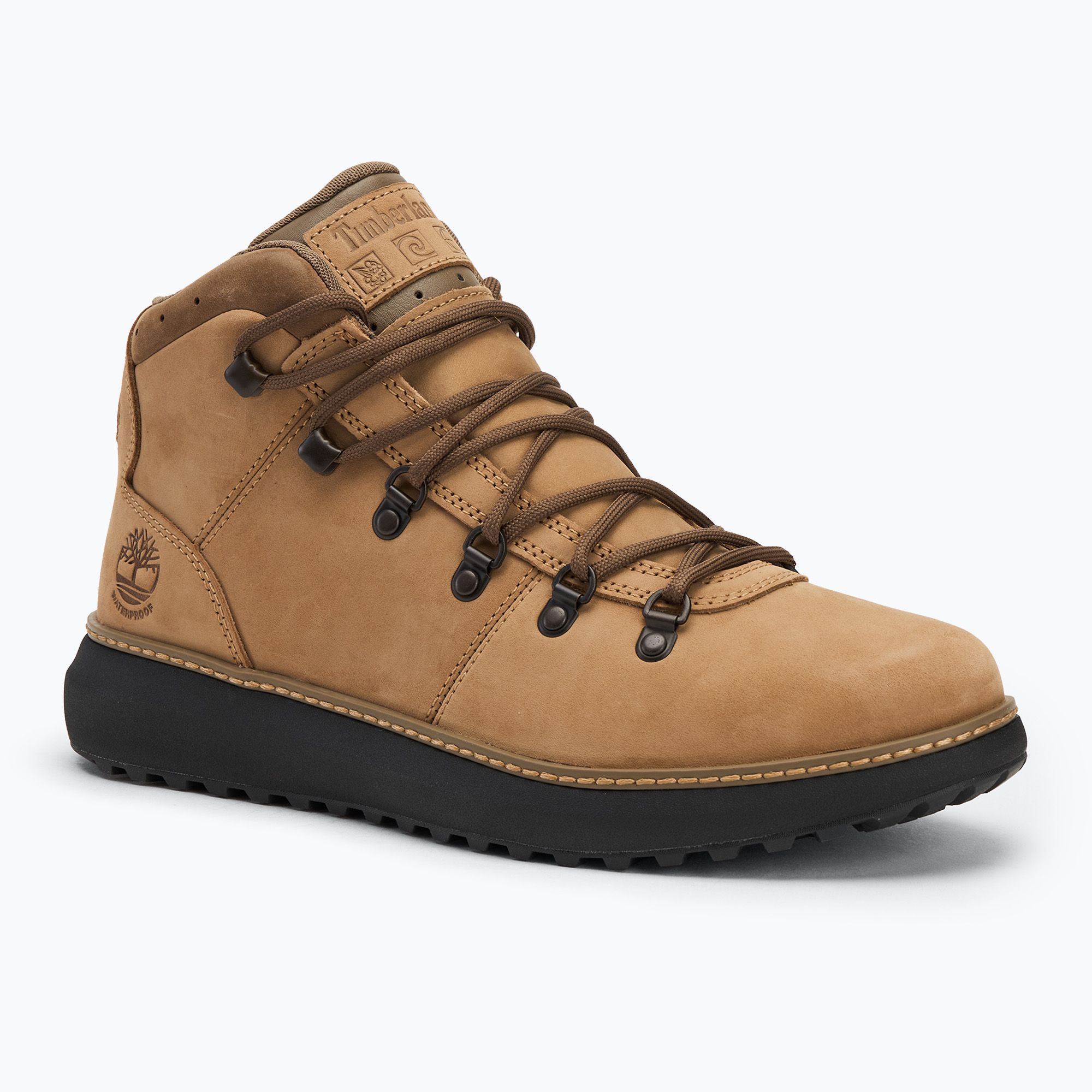 Buty męskie Timberland Hudson Road Mid Lace Waterproof Chukka medium beige nubuck 