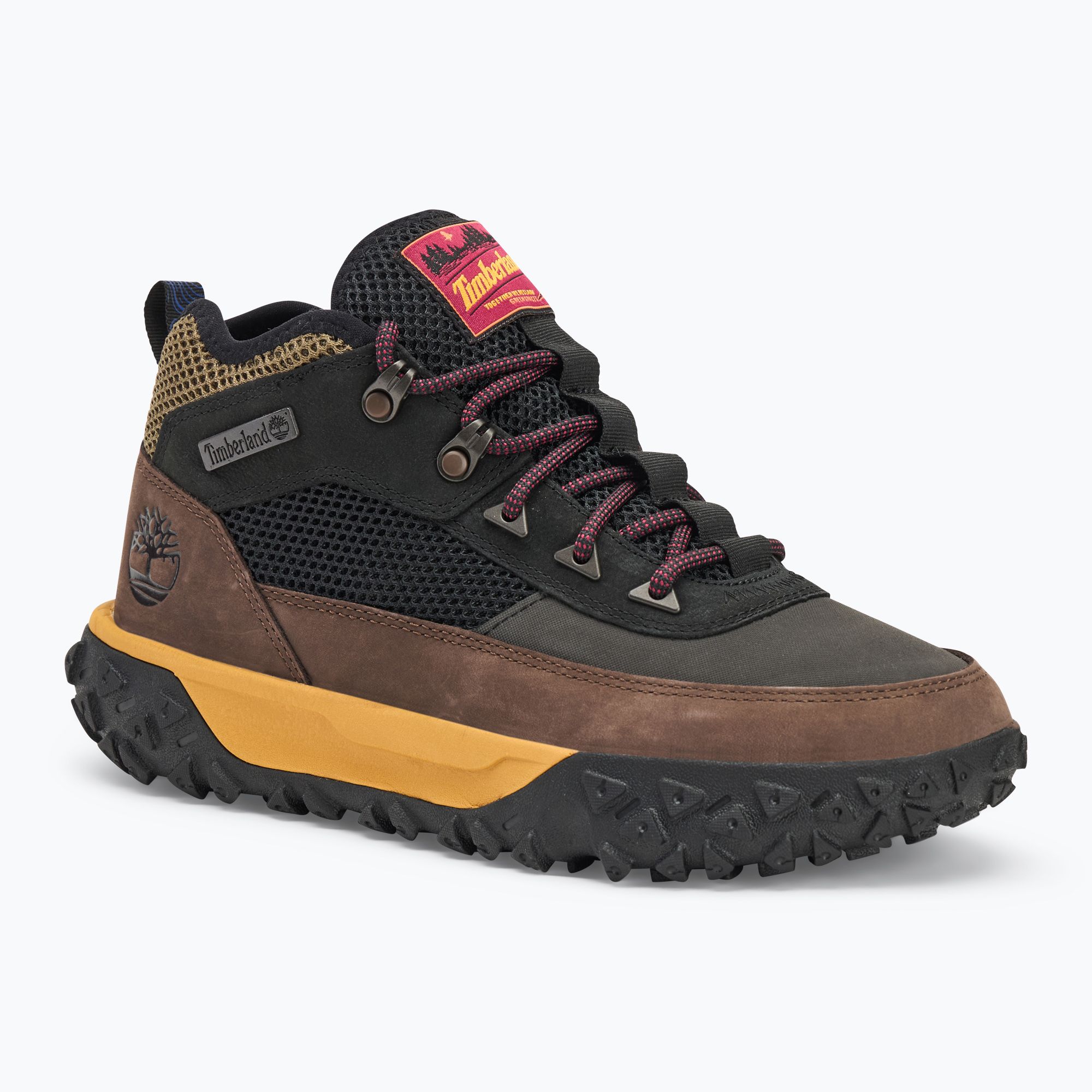 Buty męskie Timberland Greenstride Motion 6 Mid black nubuck/brown 