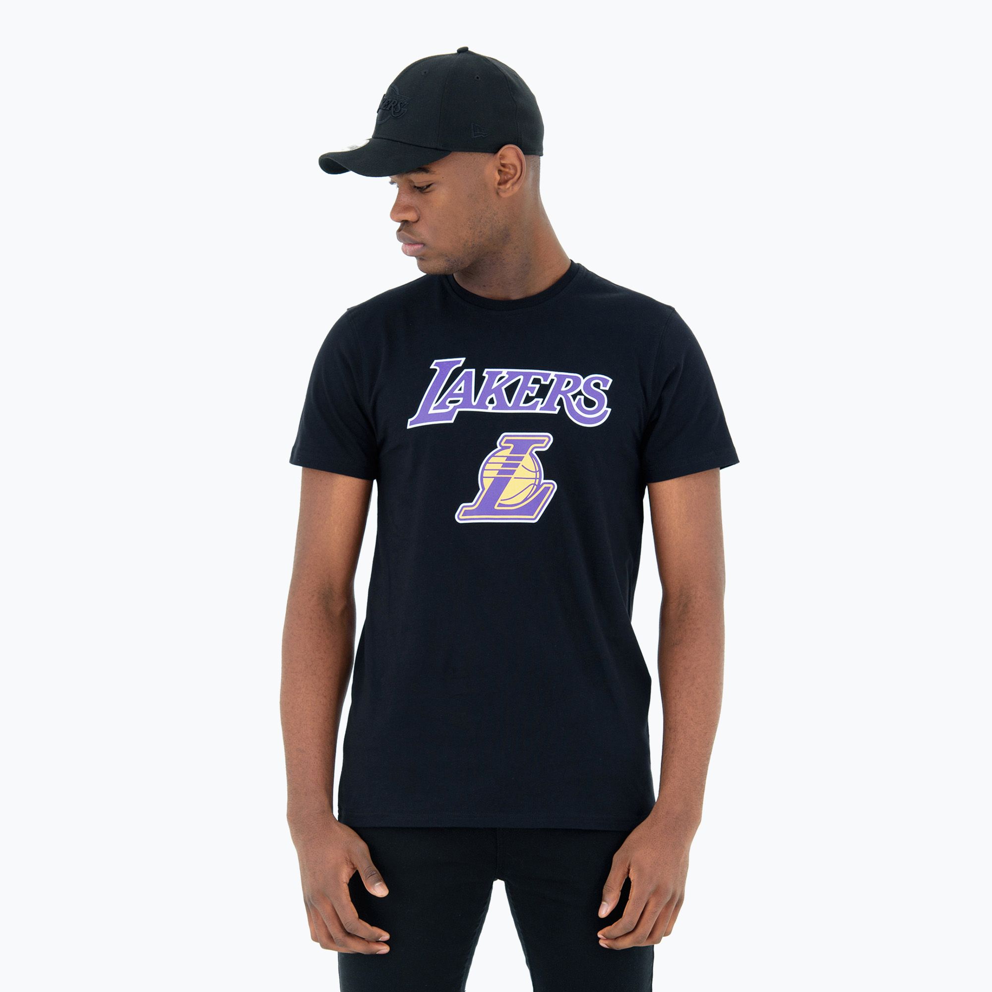 Koszulka męska New Era NOS NBA Regular Tee Los Angeles Lakers black 