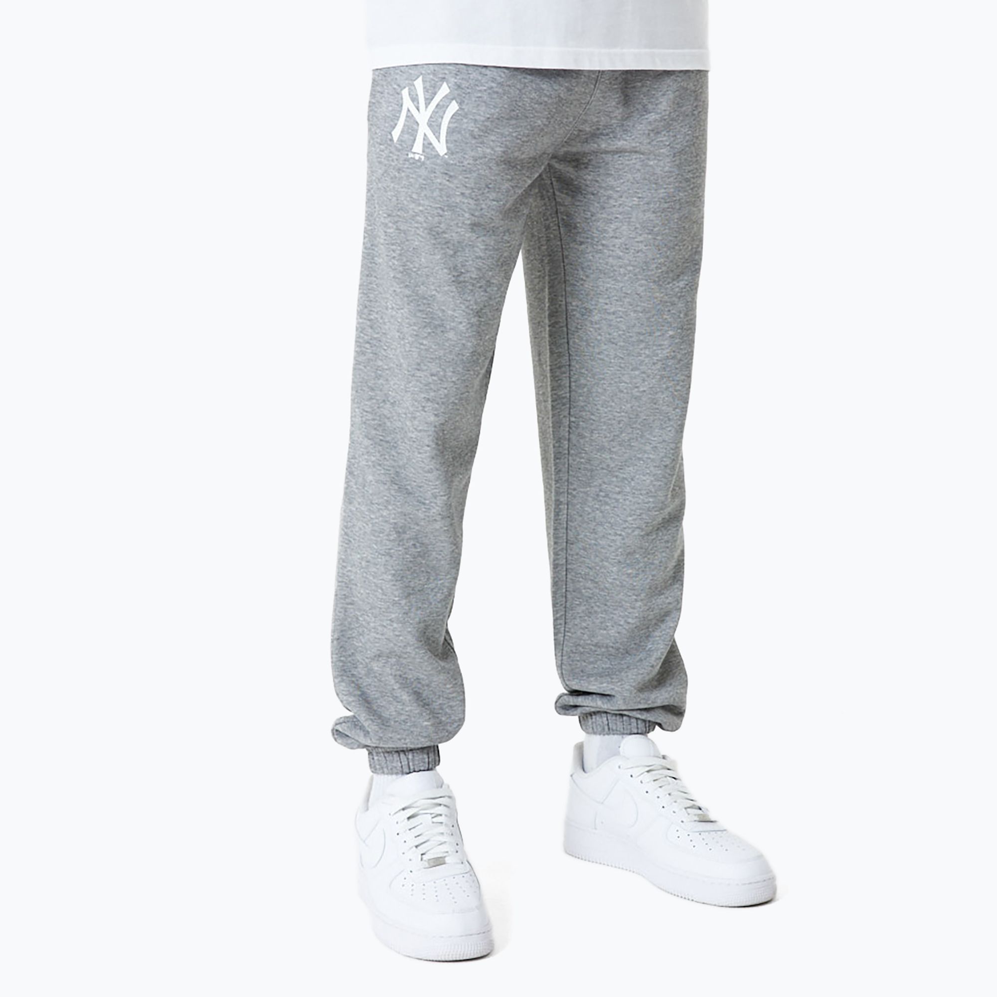 Spodnie męskie New Era MLB Essentls Jogger New York Yankees grey med 